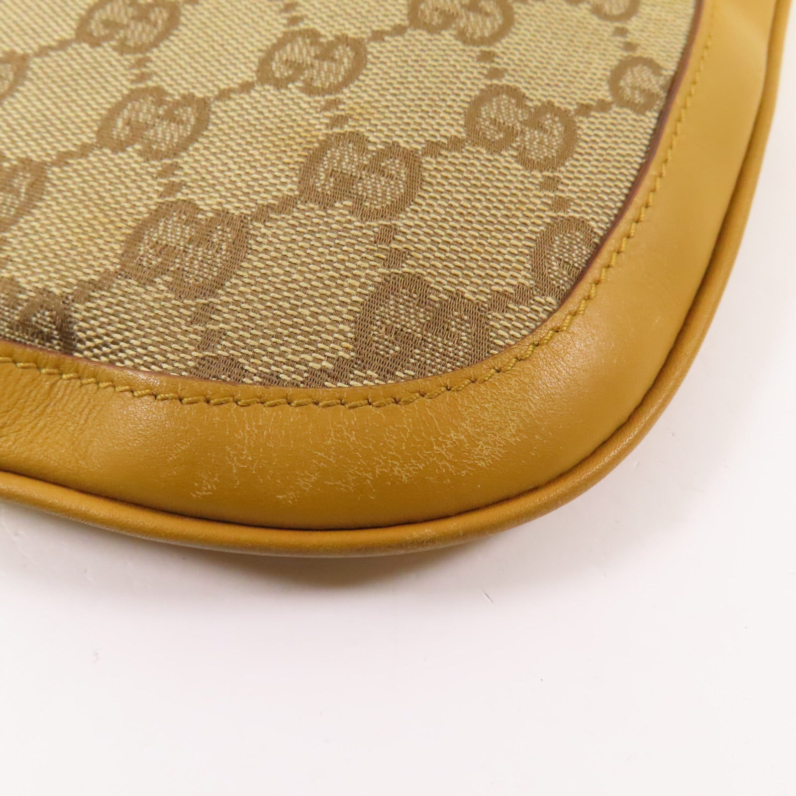 GUCCI 帆布Shoulder Bag金扣肩背袋