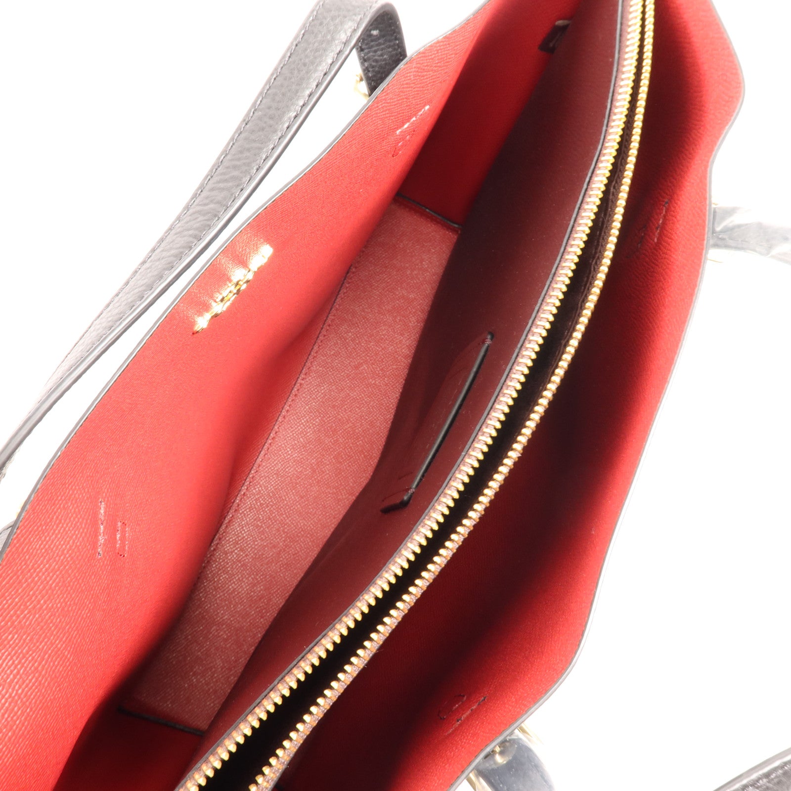 COACH 牛皮皮革Tote Bag金扣肩背袋