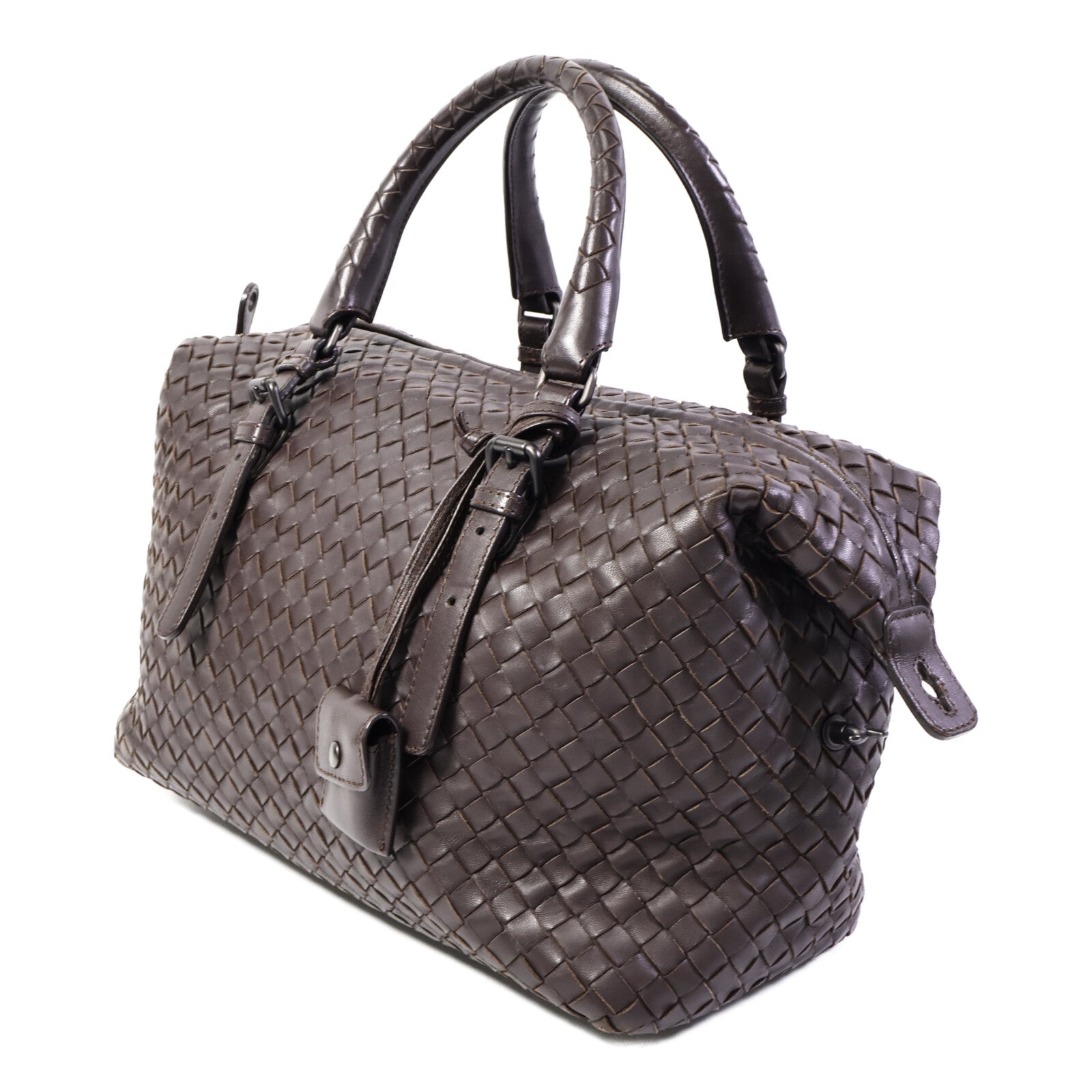 BOTTEGA VENETA 羊皮皮革Boston Bag手挽袋