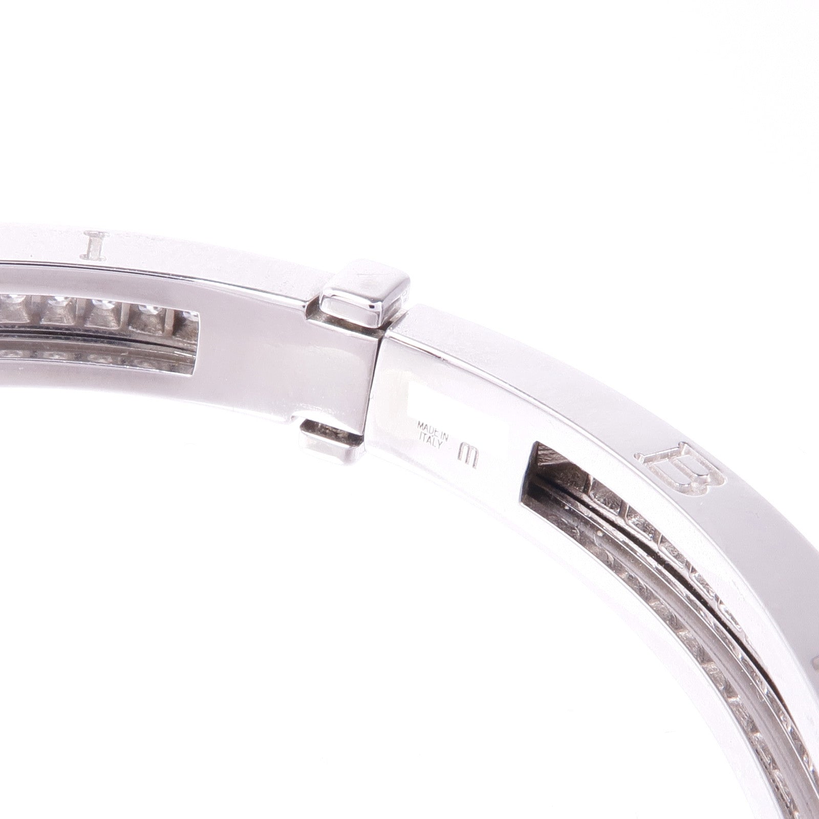 BVLGARI 18K白金B.zero1鑽石手鐲