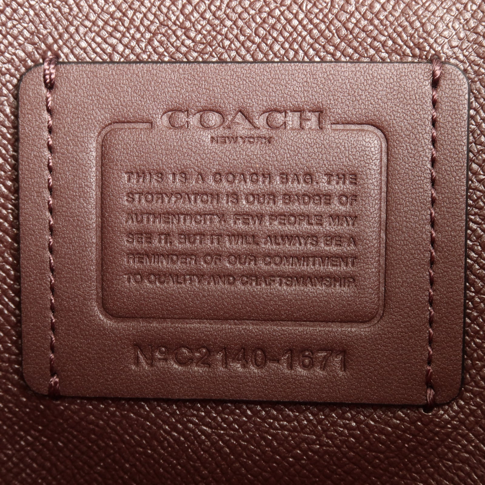 COACH 牛皮皮革Tote Bag金扣肩背袋