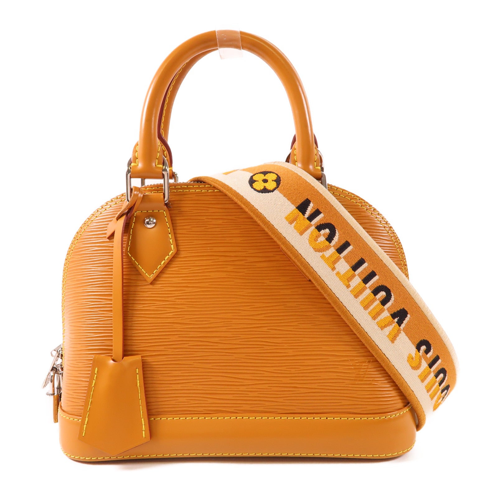 LOUIS VUITTON Epi Alma BB銀扣手挽肩背兩用袋