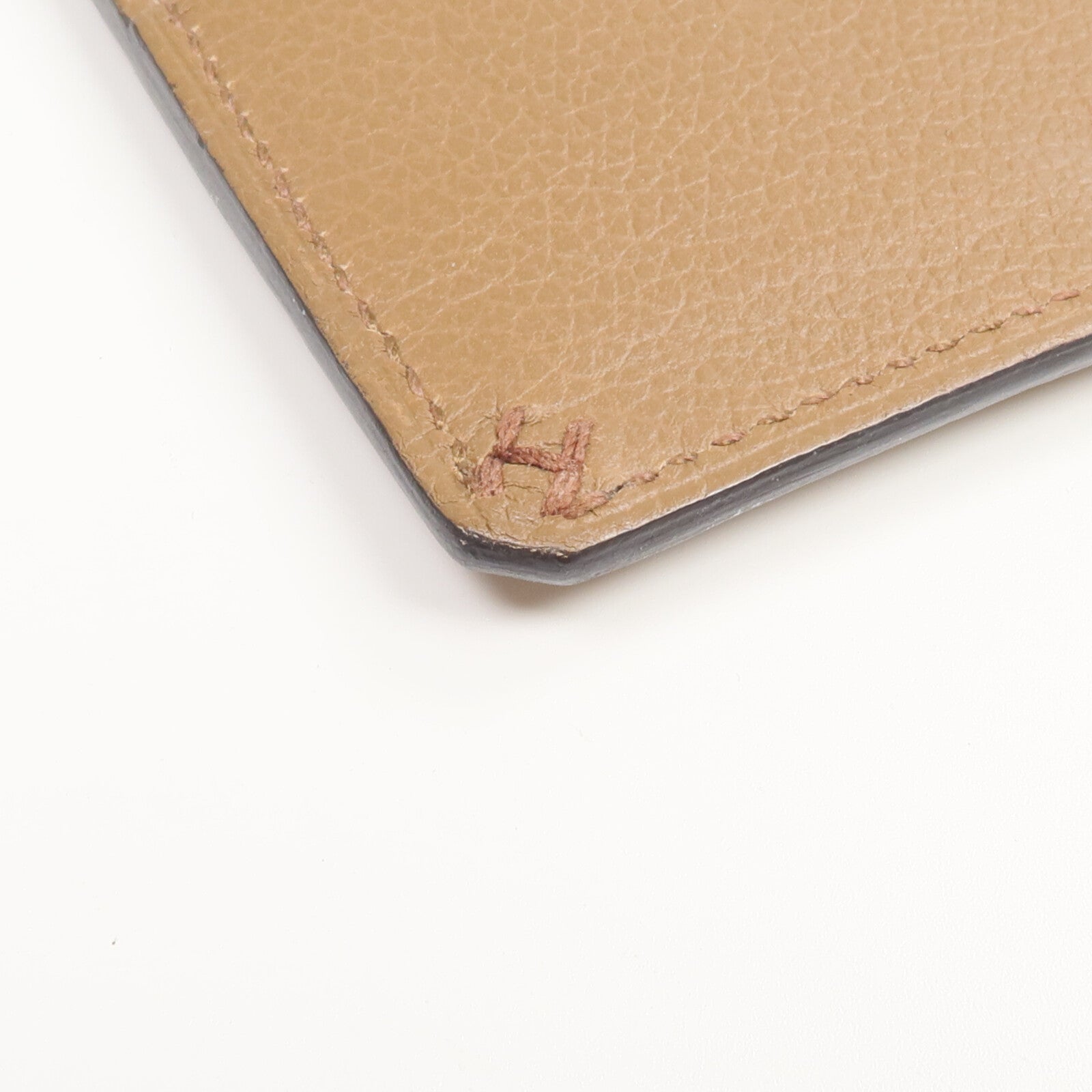 HERMES Evercolor皮革H Sellier Card Holder卡片套Alezan