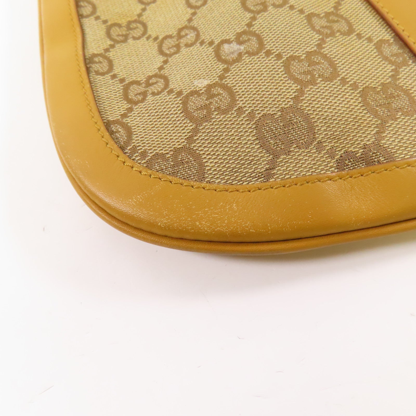 GUCCI 帆布Shoulder Bag金扣肩背袋