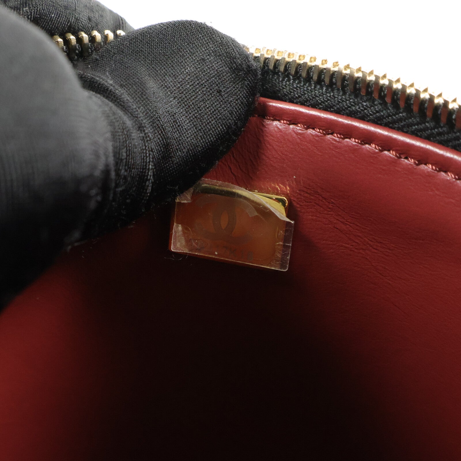 CHANEL 羊皮皮革Vanity Case鏈帶肩背袋