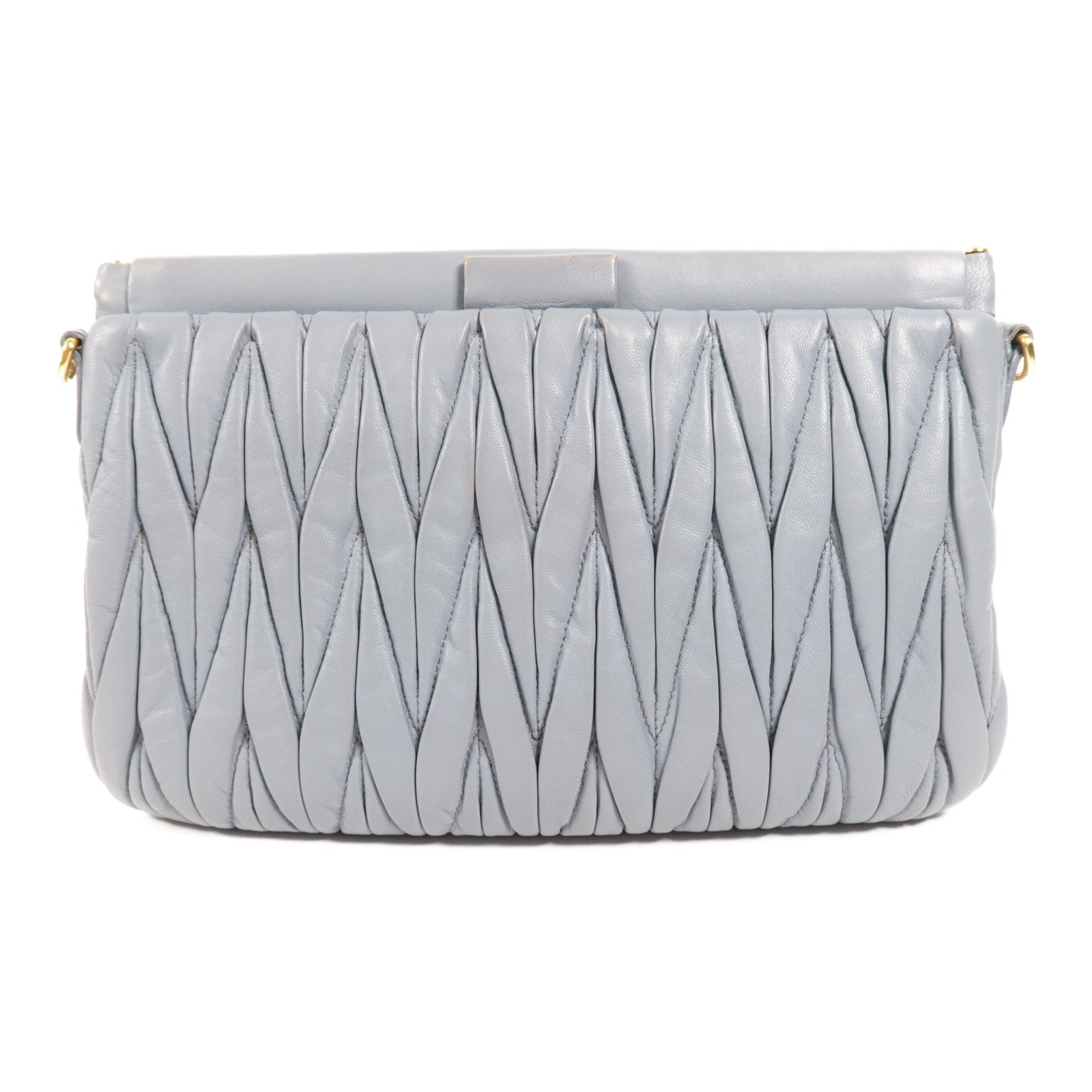 Miu Miu 羊皮皮革Shoulder Bag金扣肩背袋