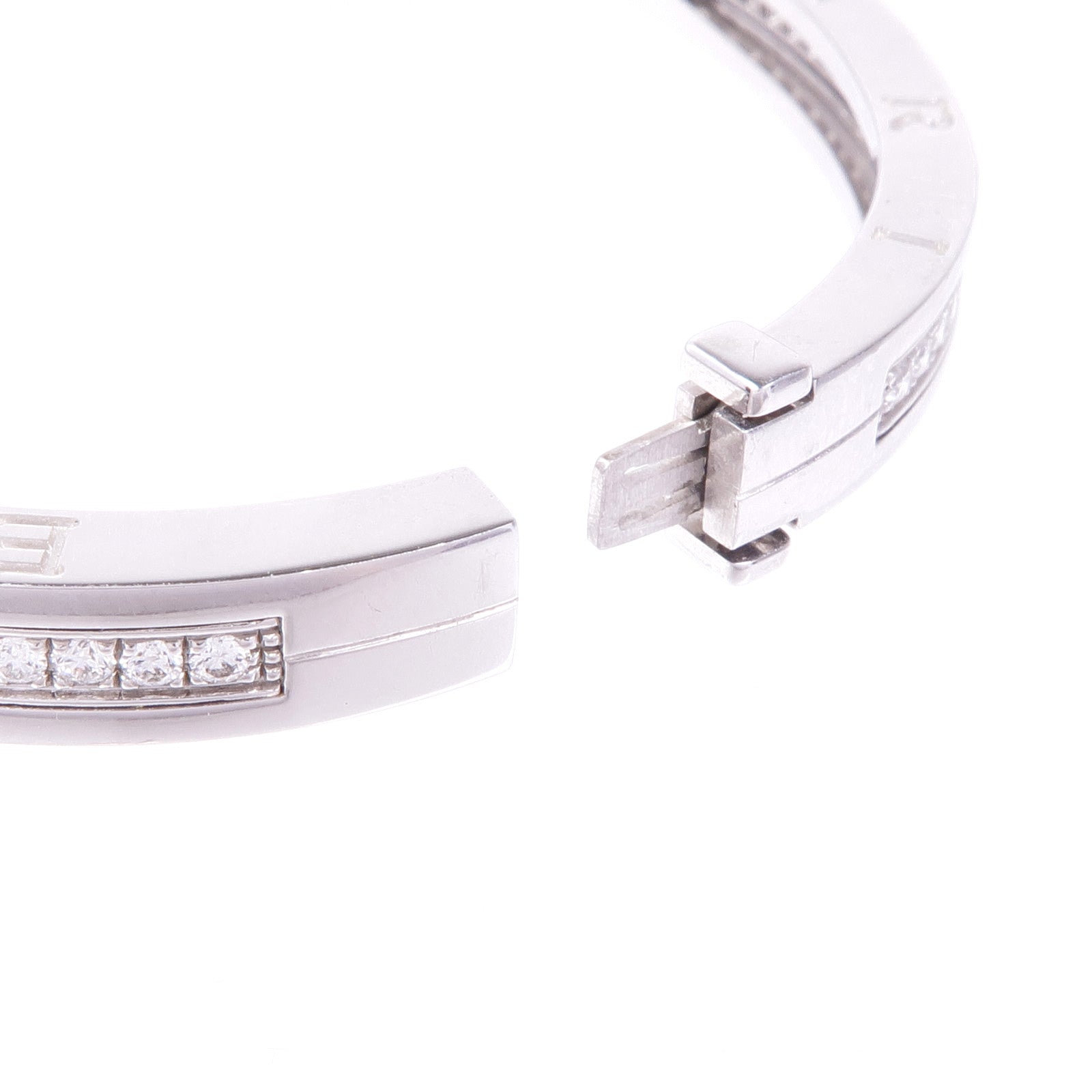BVLGARI 18K白金B.zero1鑽石手鐲