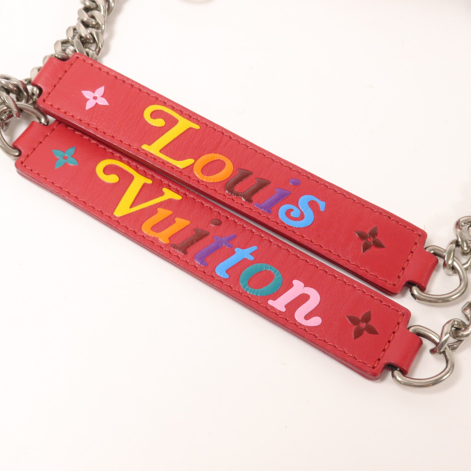 LOUIS VUITTON 牛皮皮革New Wave Chain Tote鏈帶肩背袋
