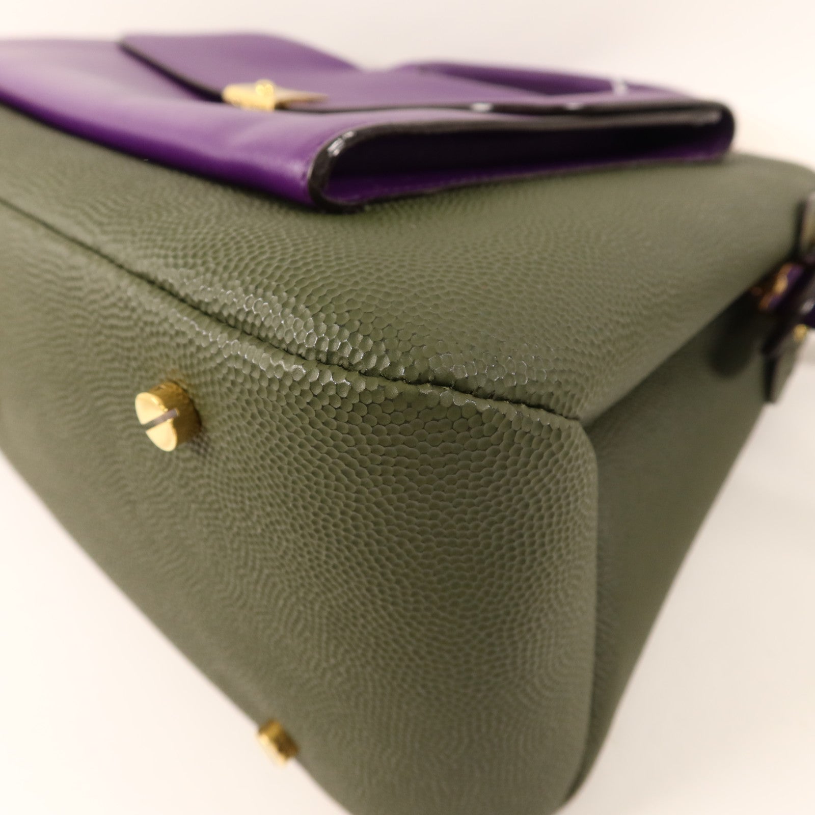 BALLY 牛皮皮革2Way Shoulder Bag金扣手挽肩背兩用袋