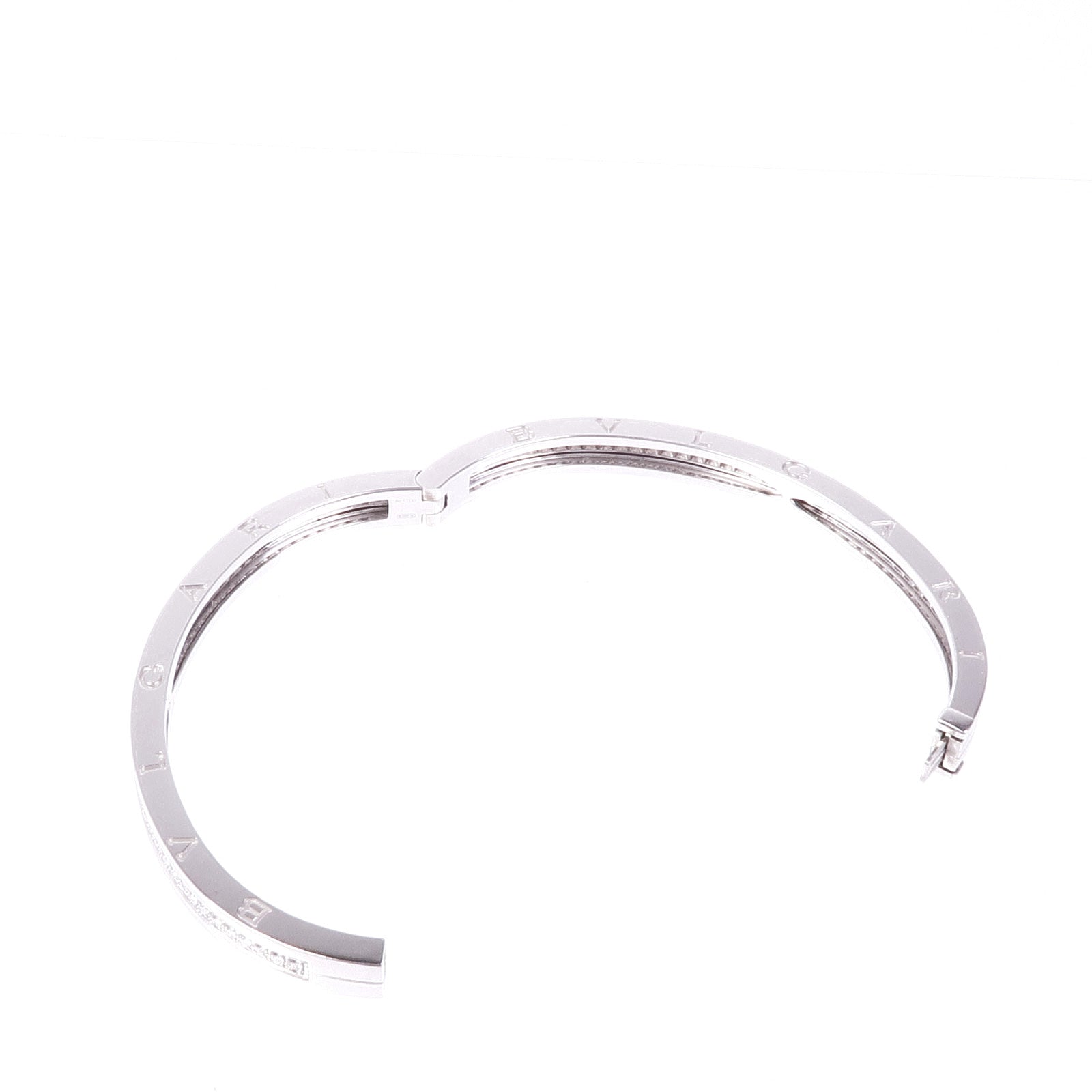 BVLGARI 18K白金B.zero1鑽石手鐲