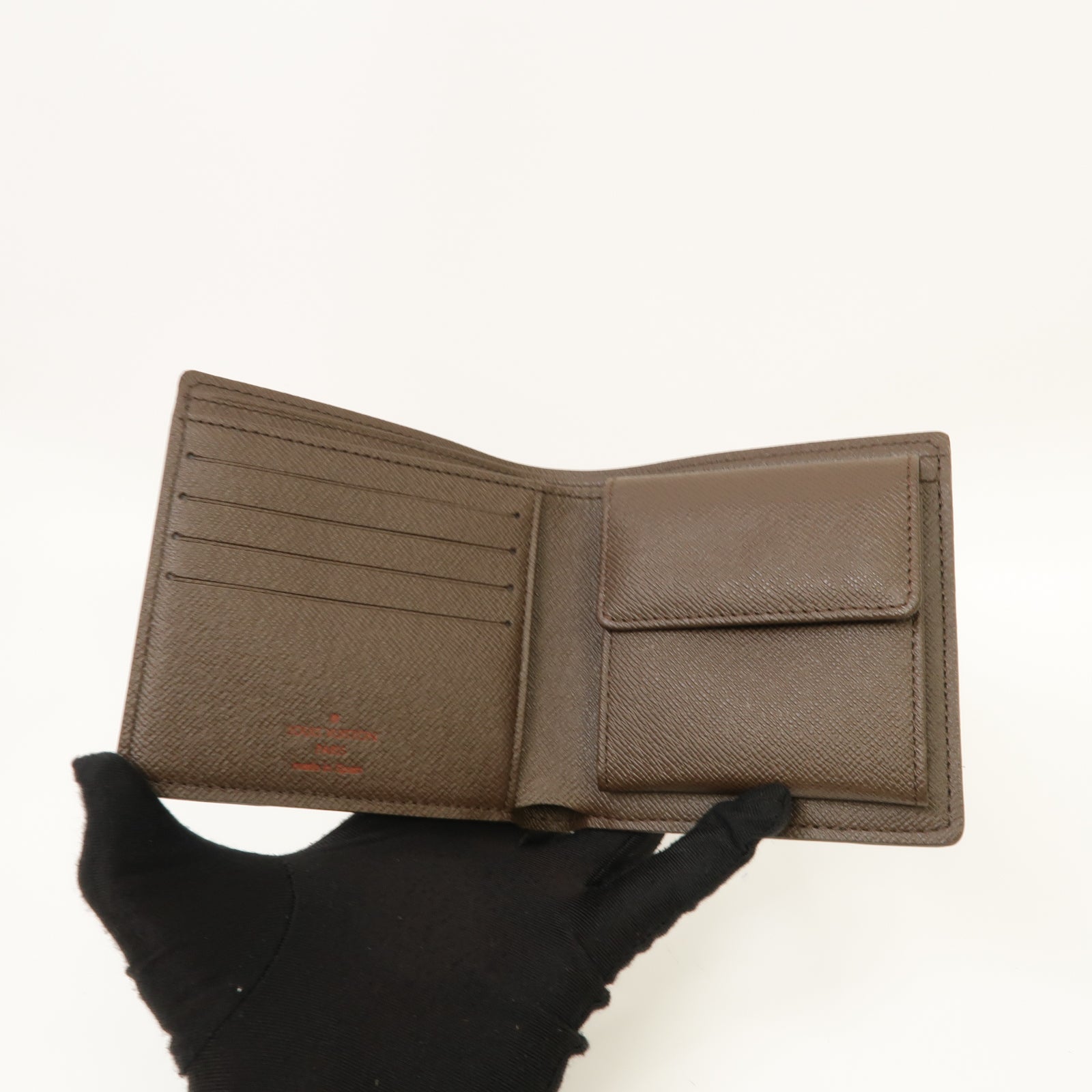 LOUIS VUITTON Damier Marco Wallet金扣錢包啡色