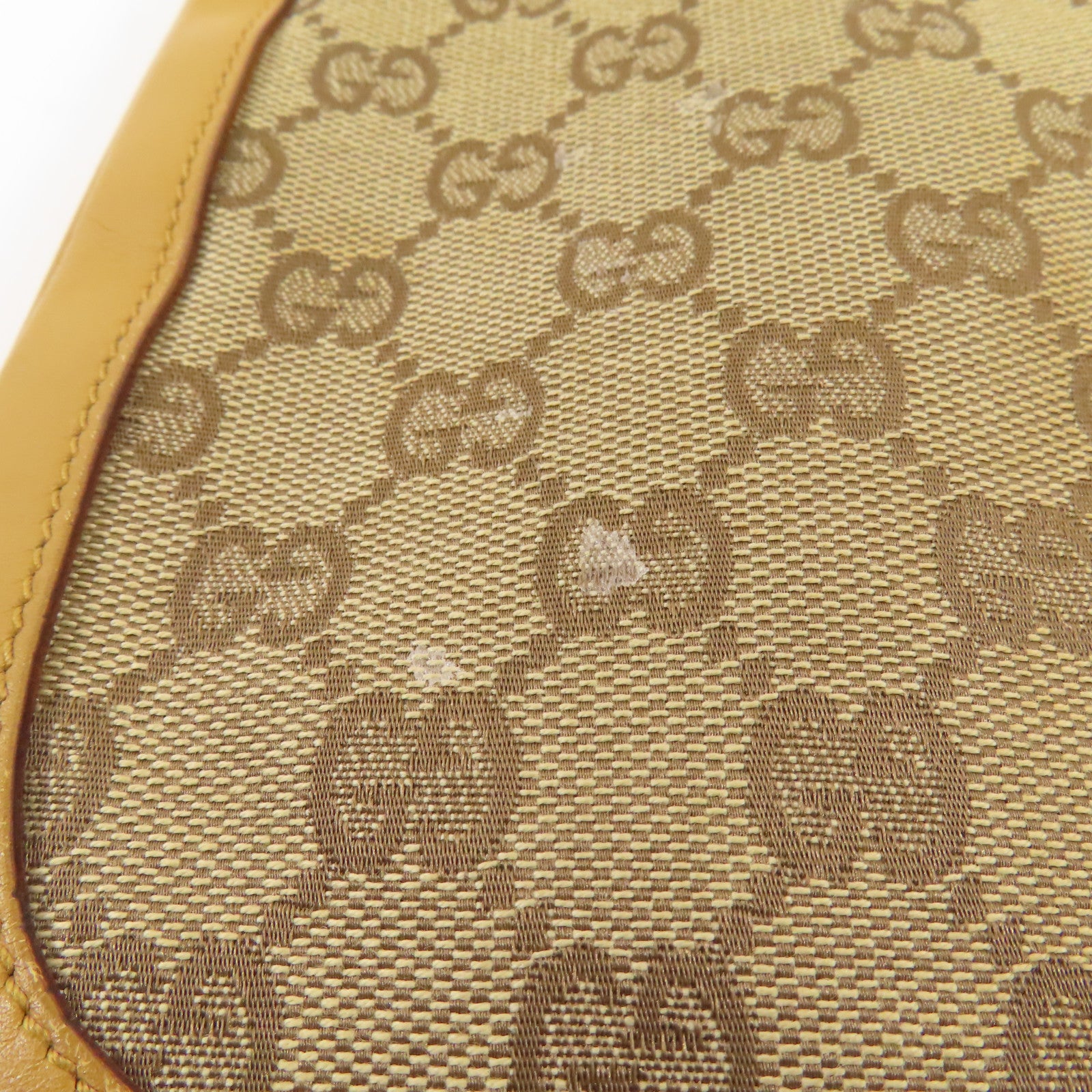 GUCCI 帆布Shoulder Bag金扣肩背袋