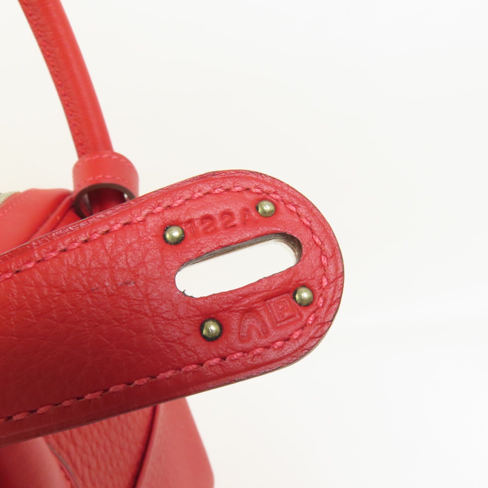 HERMES Togo皮革Lindy 26手挽肩背兩用袋Rouge Casaque