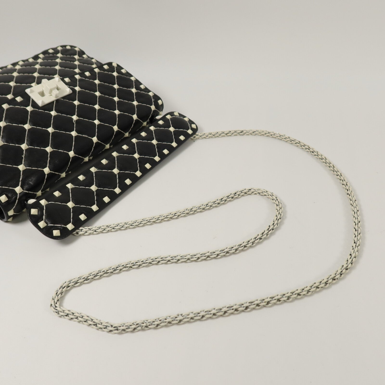 Valentino 牛皮皮革Rockstud Spike手挽肩背兩用袋