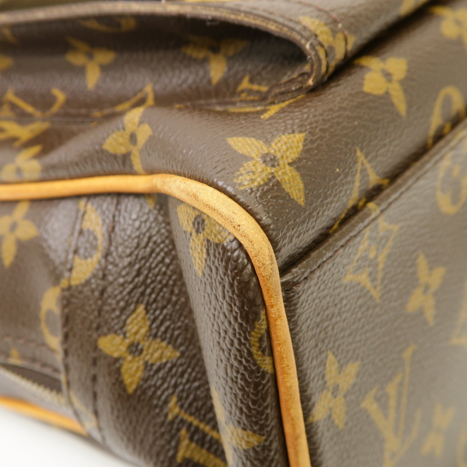 LOUIS VUITTON 【激減優惠】Monogram Manhattan GM金扣肩背袋棕色
