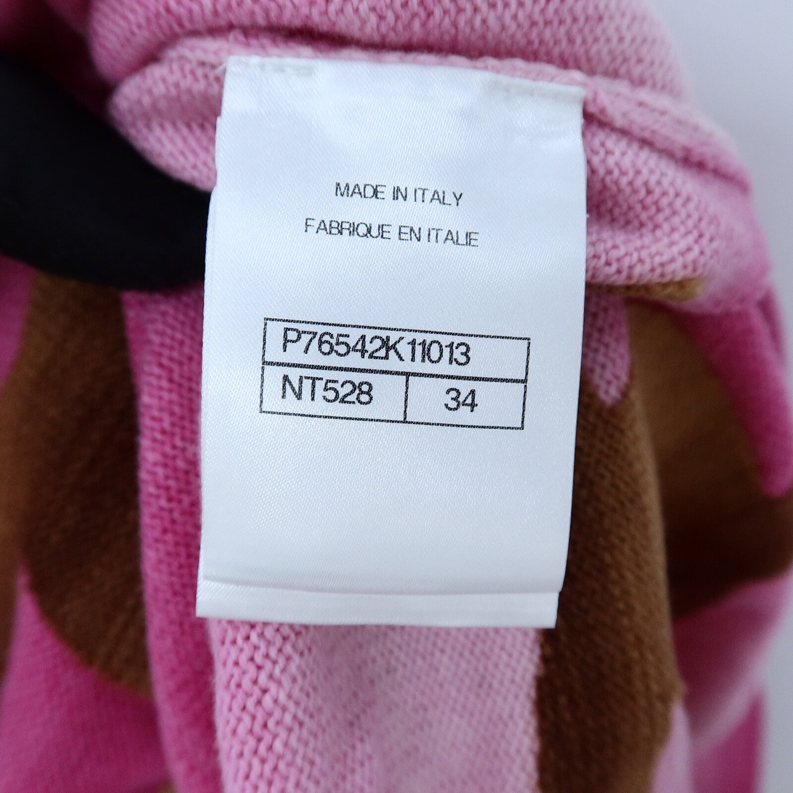 CHANEL Cotton/Cashmere Coco Mark Rhinestone Button Knit Cardigan針織