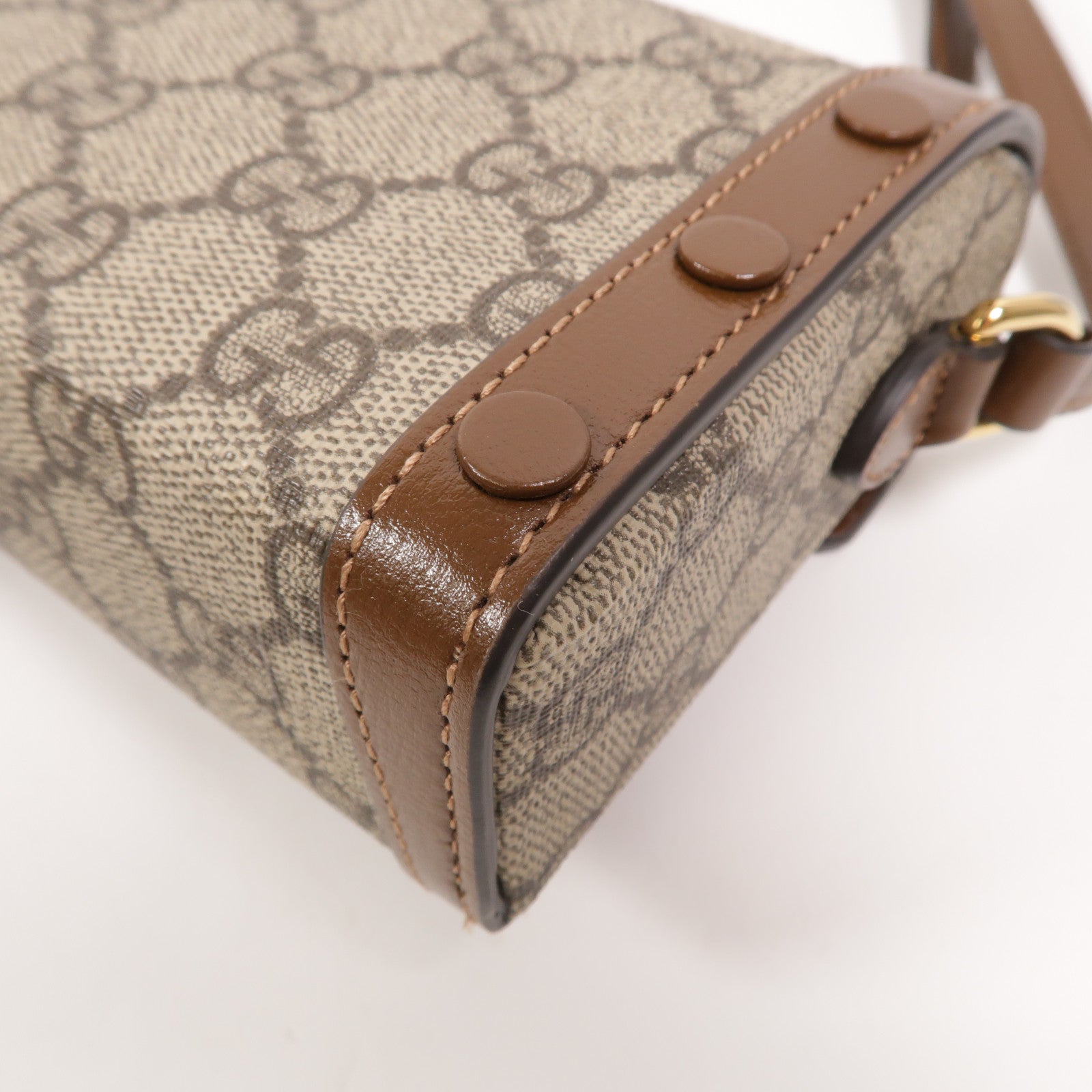 GUCCI 塗層帆布Horsebit 1955 Mini Bag肩背袋