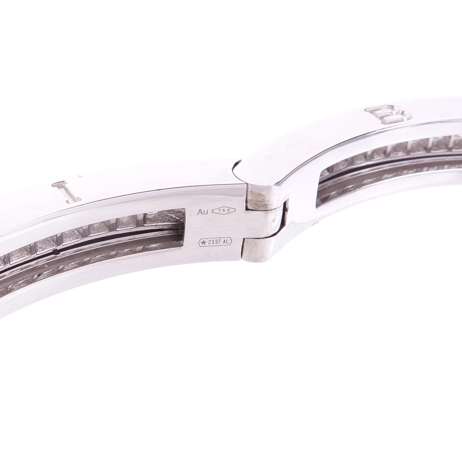 BVLGARI 18K白金B.zero1鑽石手鐲