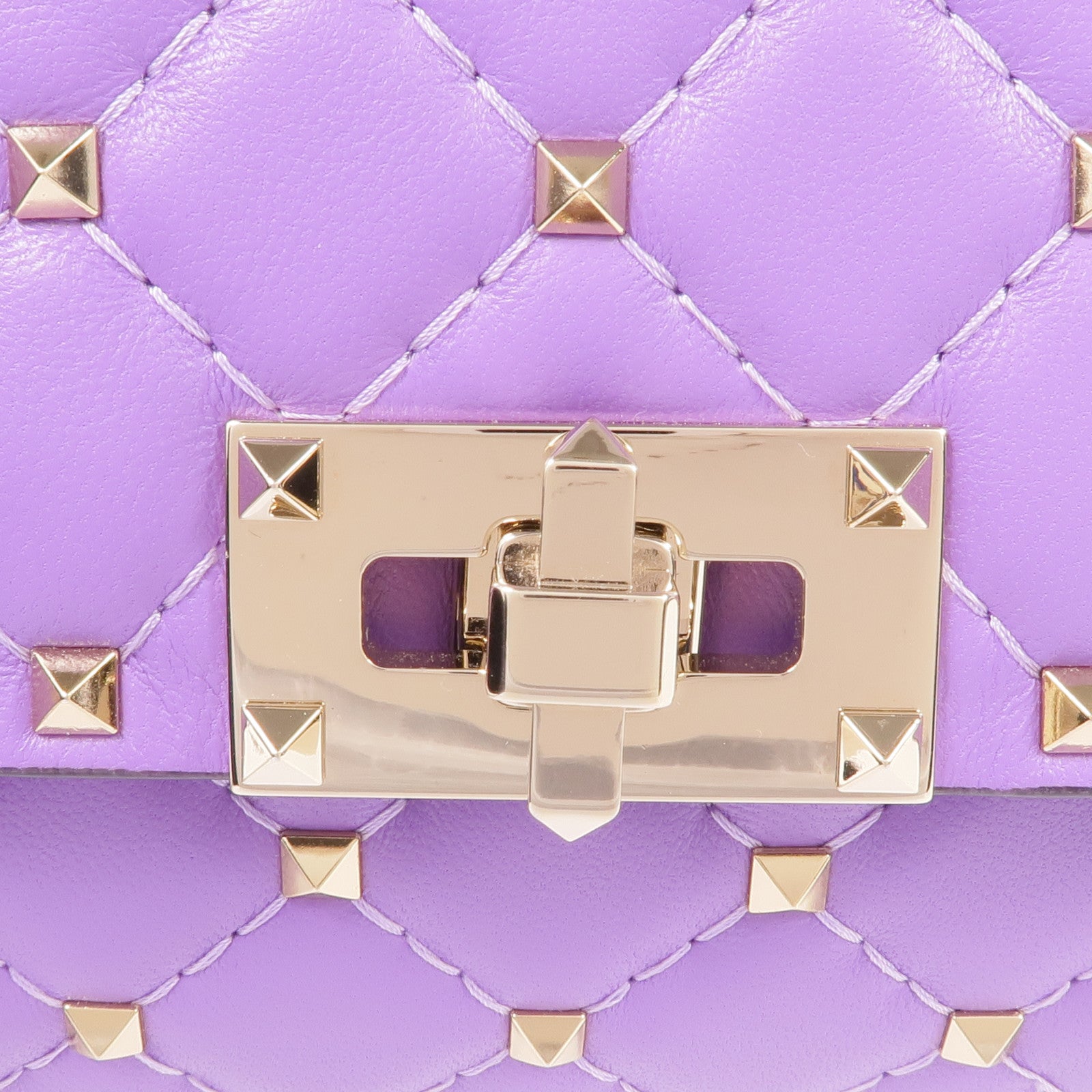 Valentino 羊皮皮革Rockstud Shoulder Bag金扣鏈帶肩背袋