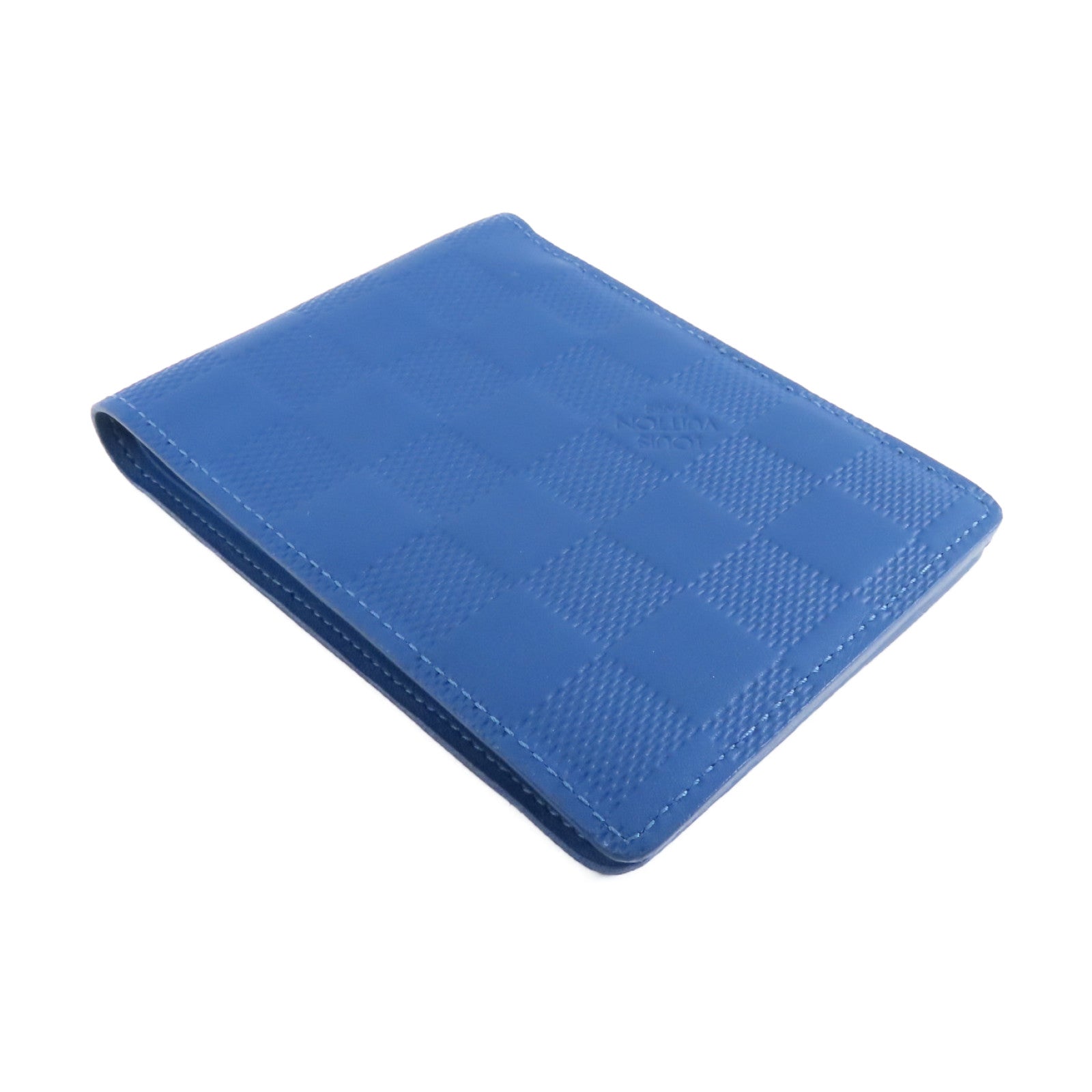 LOUIS VUITTON Damier Infini Multiple Wallet錢包藍色