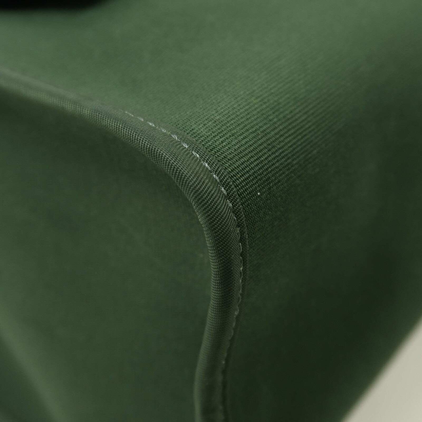 HERMES 帆布Herbag PM銀扣手挽肩背兩用袋Vert Anglais