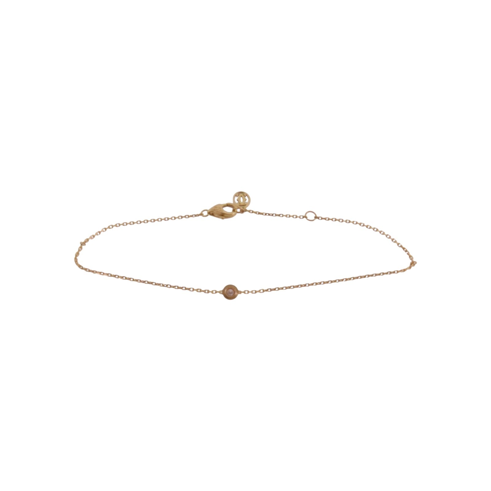 CARTIER 18K玫瑰金Diamond Bracelet鑽石金扣項鏈