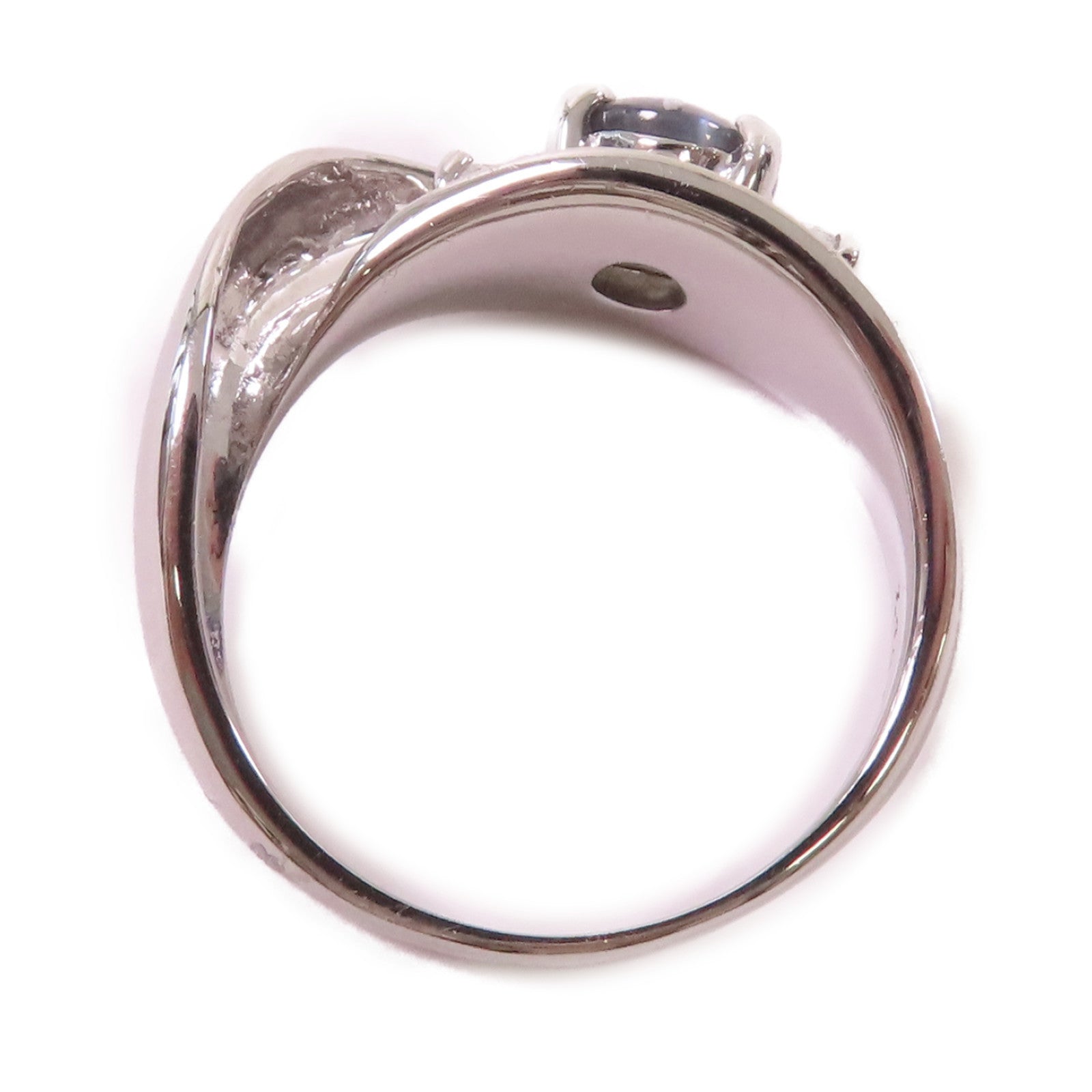 JEWELRY **【激減優惠】PT900鉑金/1.457ct貓眼石/0.15ct鑽石Cat Eye Ring戒指#6.75