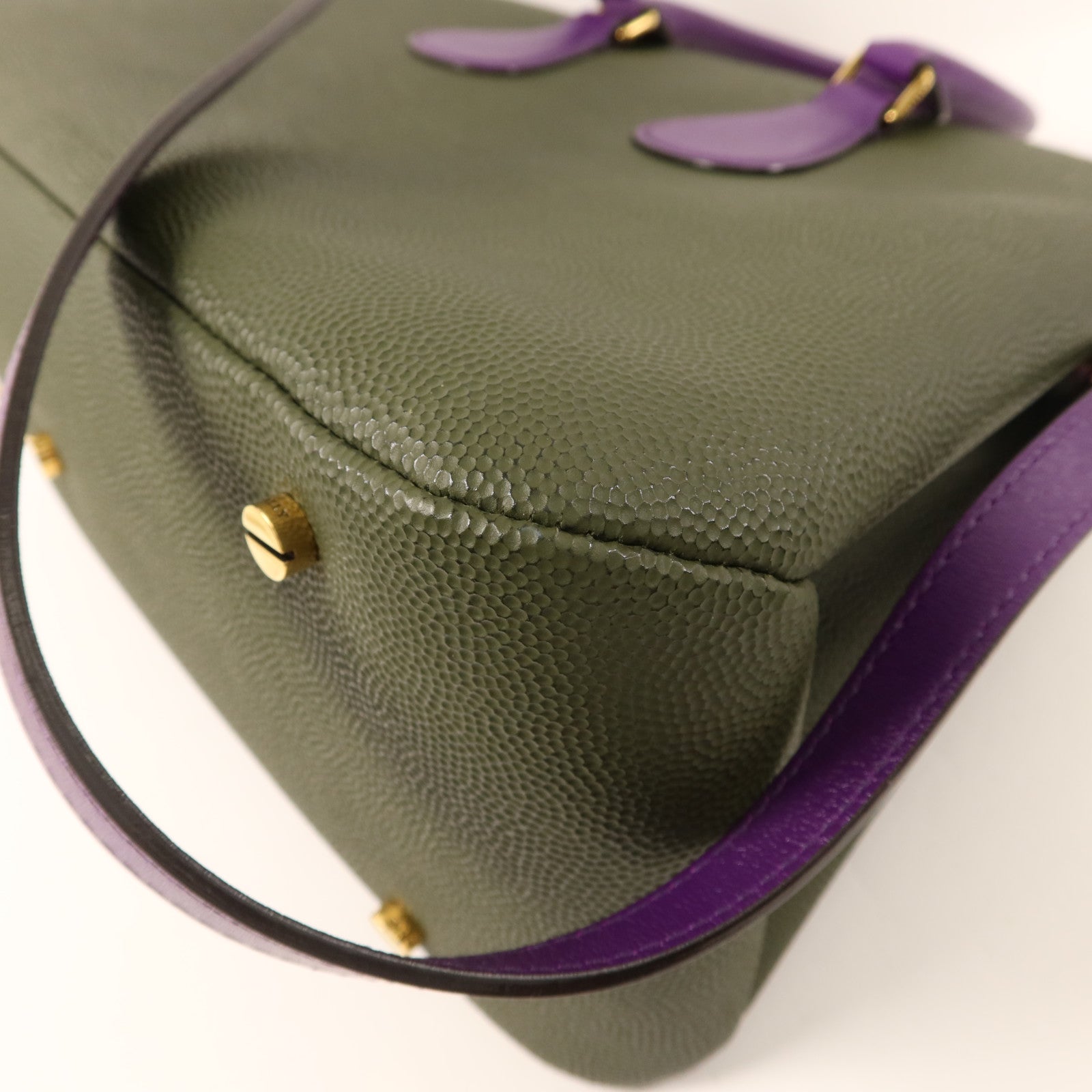 BALLY 牛皮皮革2Way Shoulder Bag金扣手挽肩背兩用袋