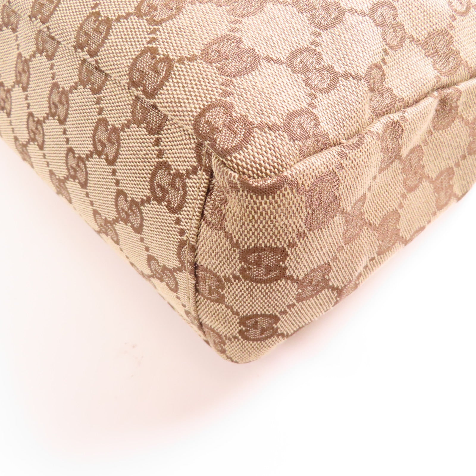 GUCCI GG GHW Shoulder Bag Canvas 35097 Brown