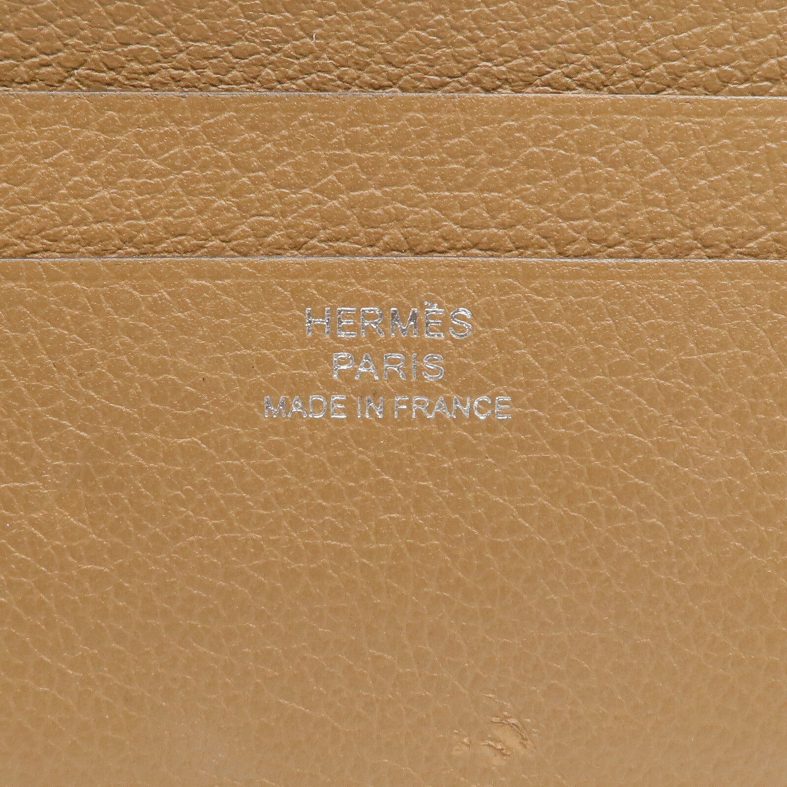 HERMES Evercolor皮革H Sellier Card Holder卡片套Alezan