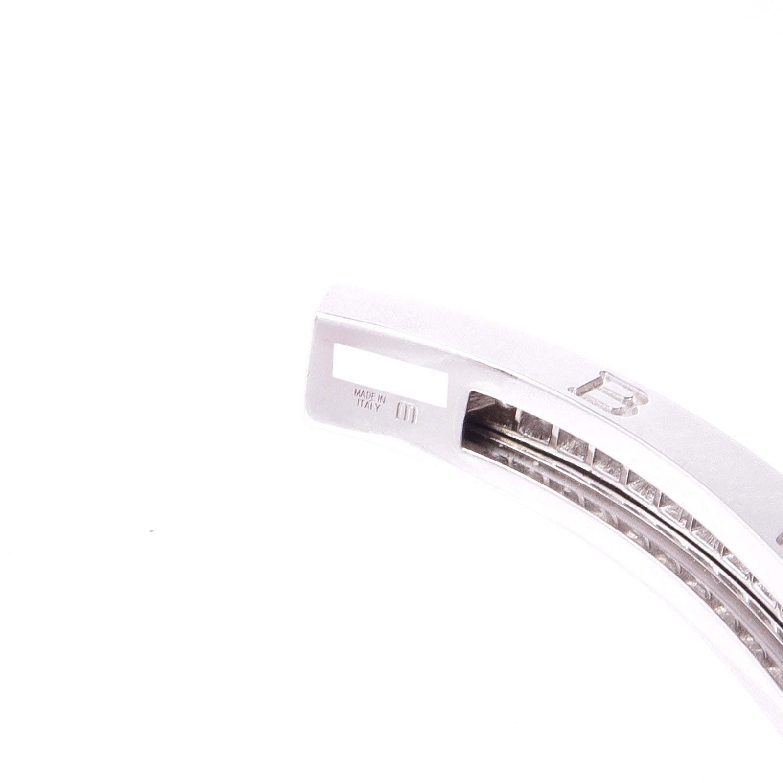 BVLGARI 18K白金B.zero1鑽石手鐲