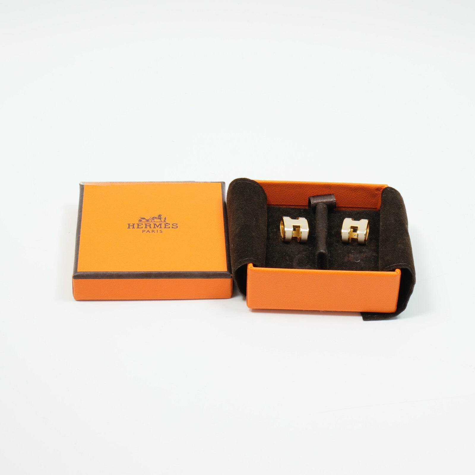 HERMES 金屬/琺瑯Pop H Earrings耳環