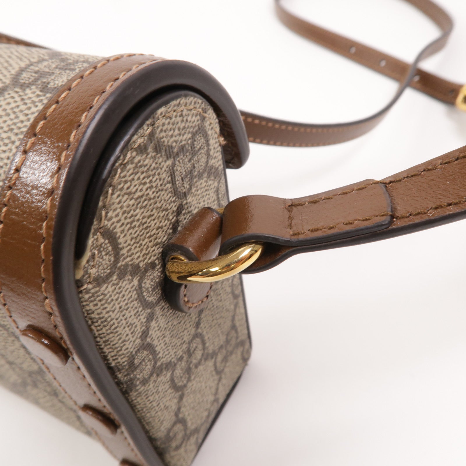 GUCCI 塗層帆布Horsebit 1955 Mini Bag肩背袋