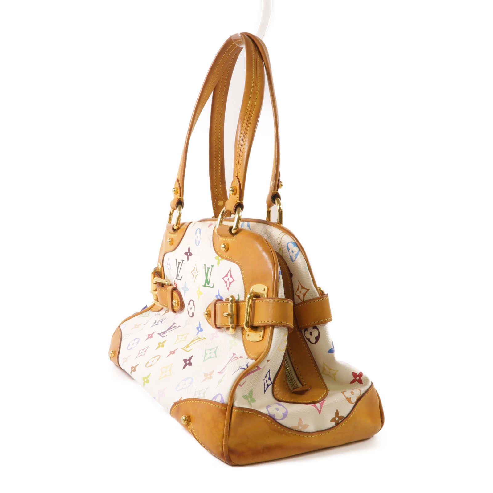 LOUIS VUITTON Monogram Multicolore Claudia金扣手挽袋