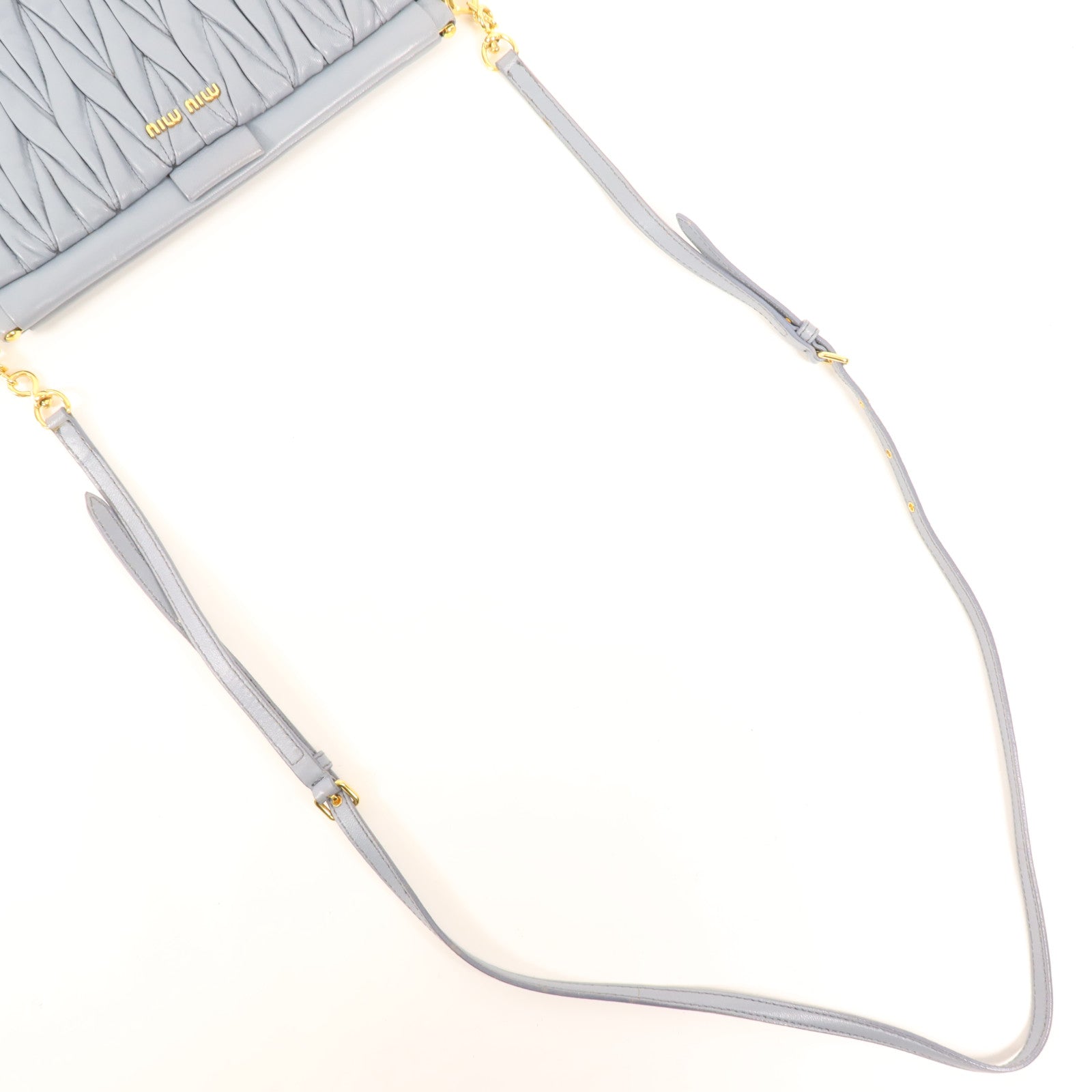 Miu Miu 羊皮皮革Shoulder Bag金扣肩背袋