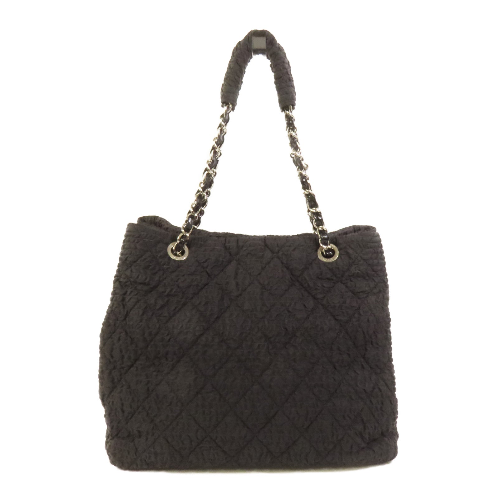 CHANEL 尼龍Pre-Owned 2009 CC銀扣手挽袋