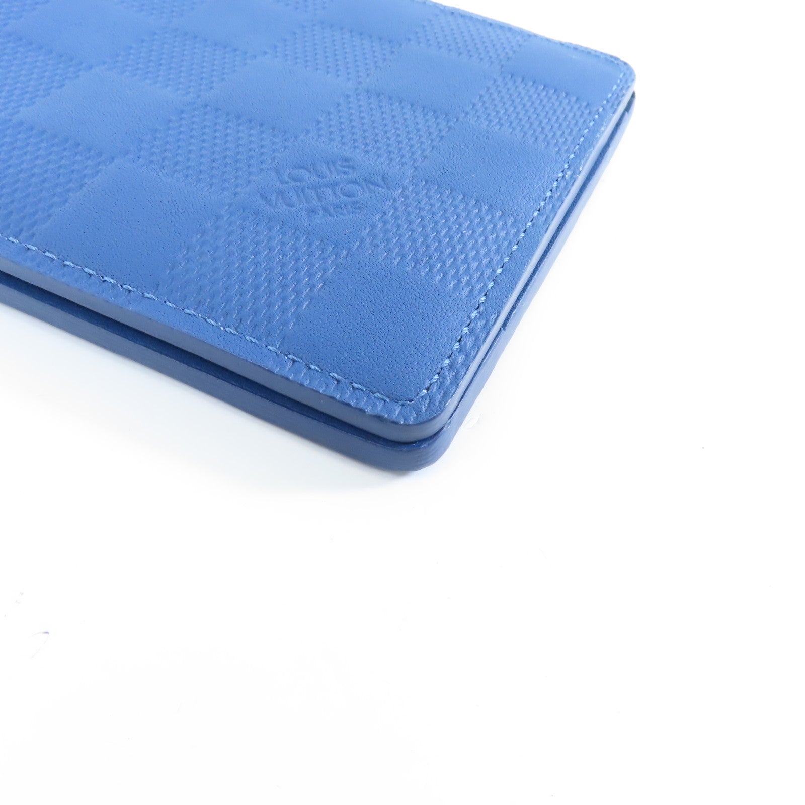 LOUIS VUITTON Damier Infini Multiple Wallet錢包藍色