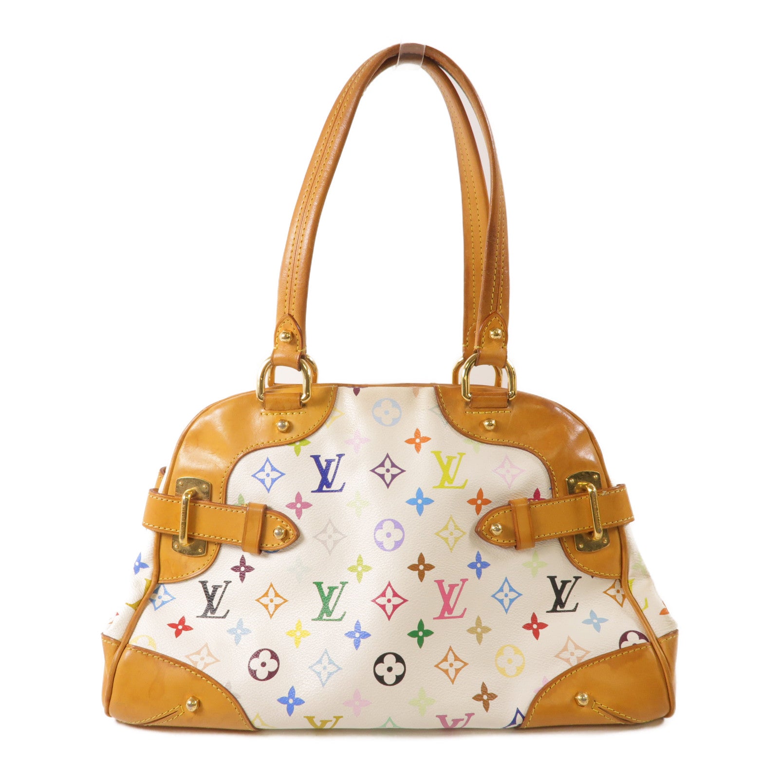 LOUIS VUITTON Monogram Multicolore Claudia金扣手挽袋