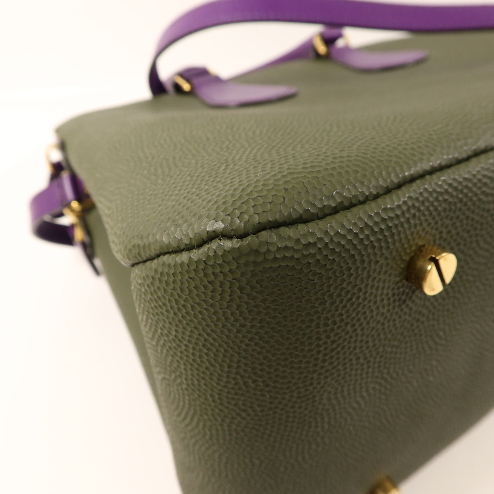 BALLY 牛皮皮革2Way Shoulder Bag金扣手挽肩背兩用袋