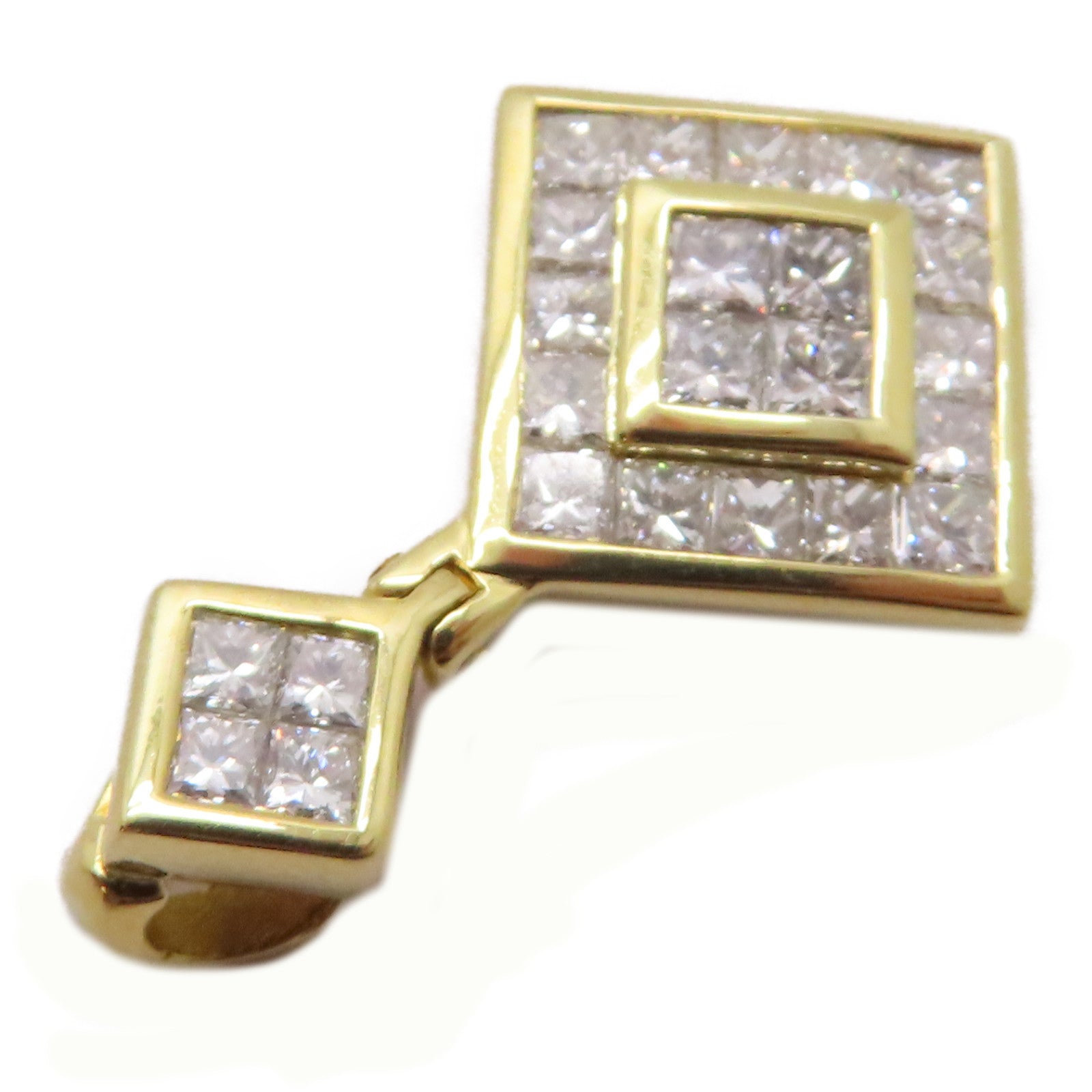 JEWELRY 【激減優惠】18K黃金Diamond Pendant Top 1.69ct鑽石吊墜