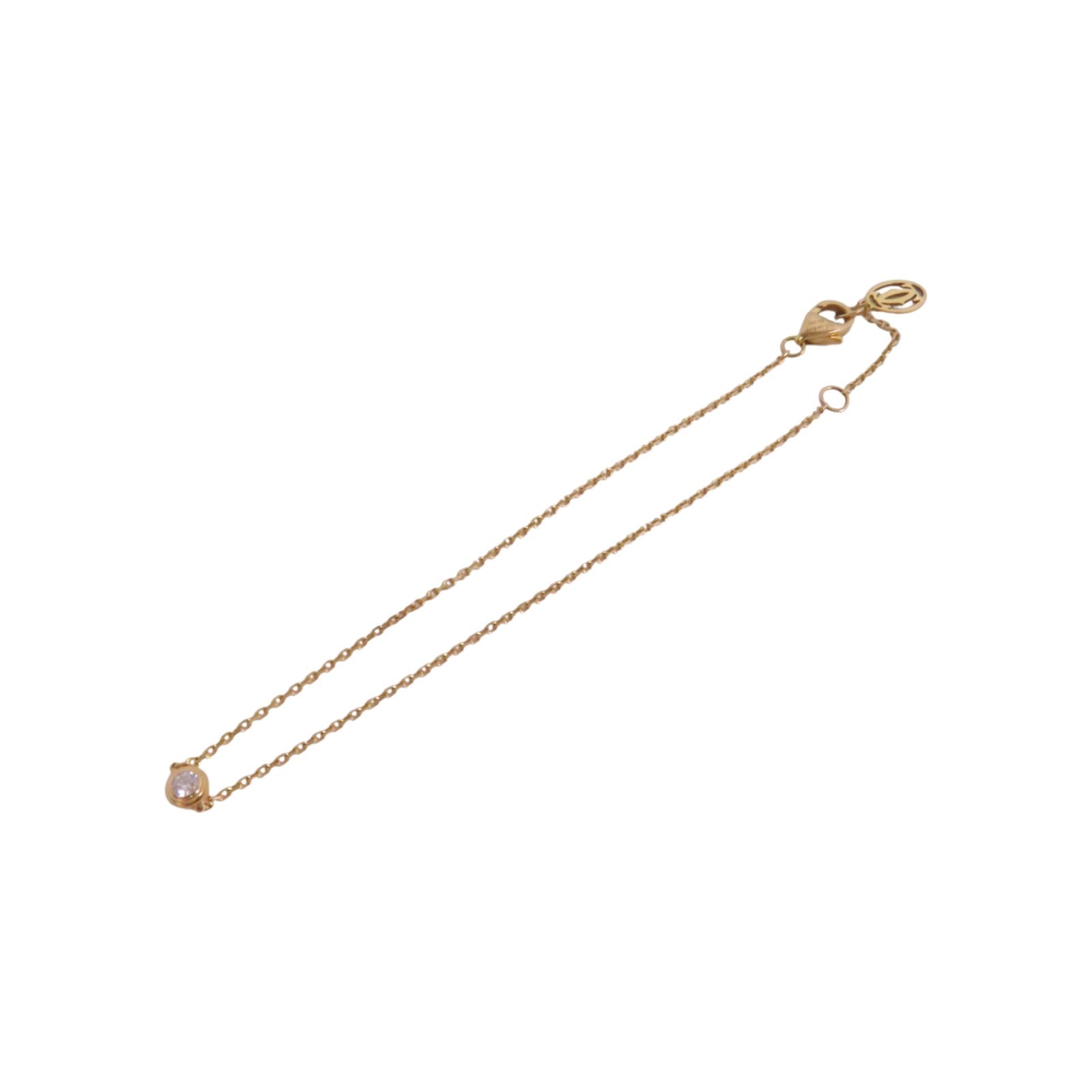 CARTIER 18K玫瑰金Diamond Bracelet鑽石金扣項鏈