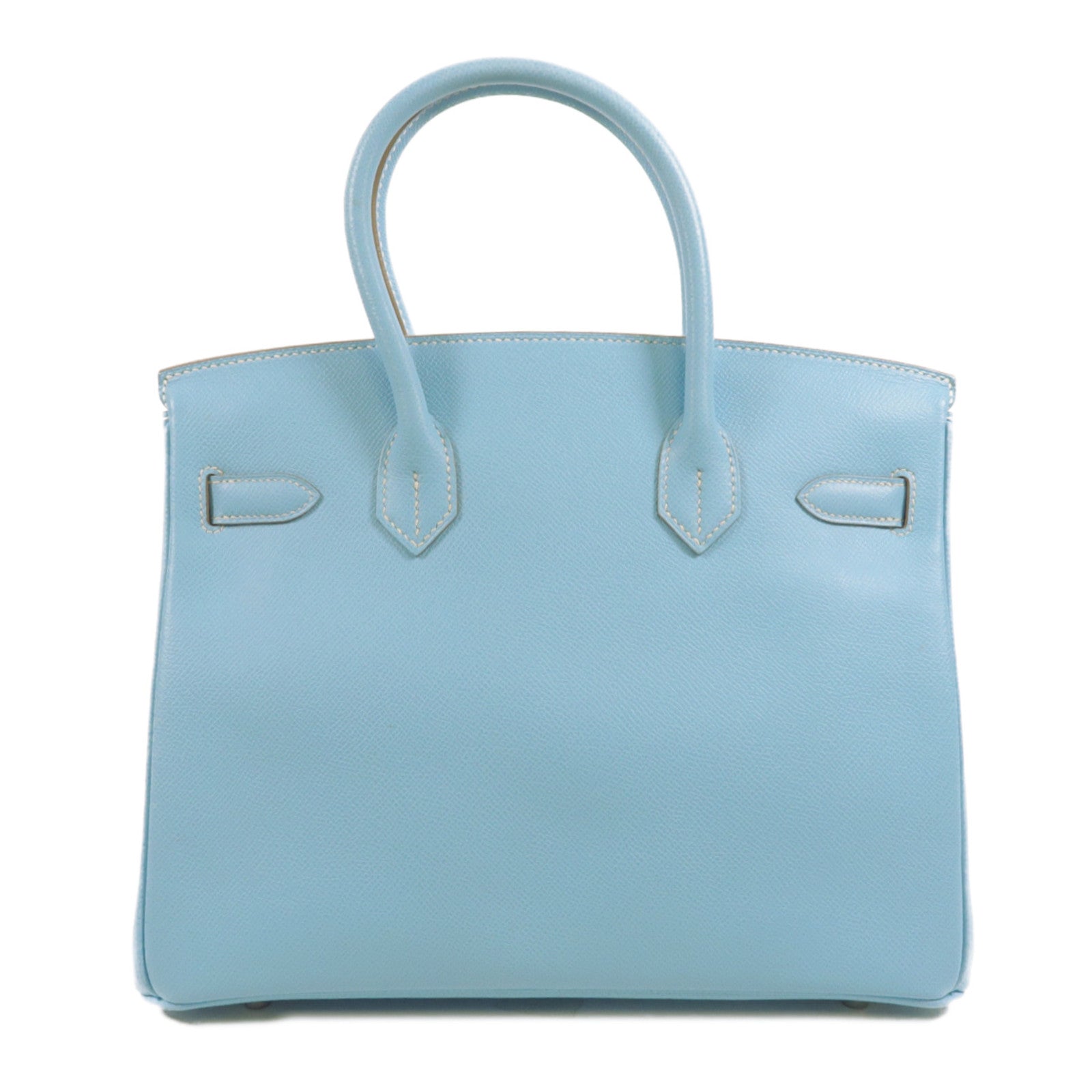 HERMES Epsom皮革Birkin 30 Candy手挽袋Blue Celeste/Mykonos