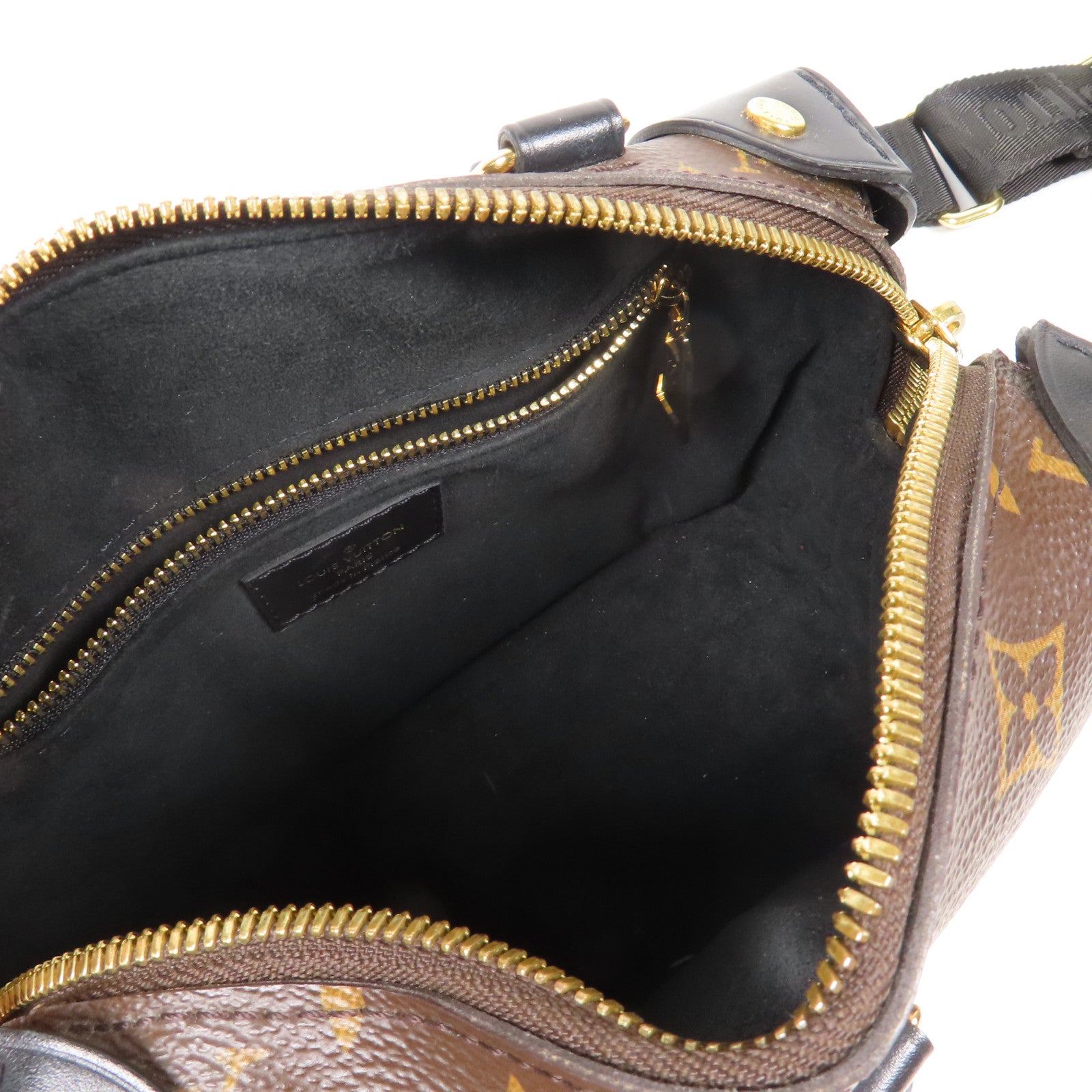 LOUIS VUITTON Monogram Petite Malle Souple金扣手挽肩背兩用袋棕色