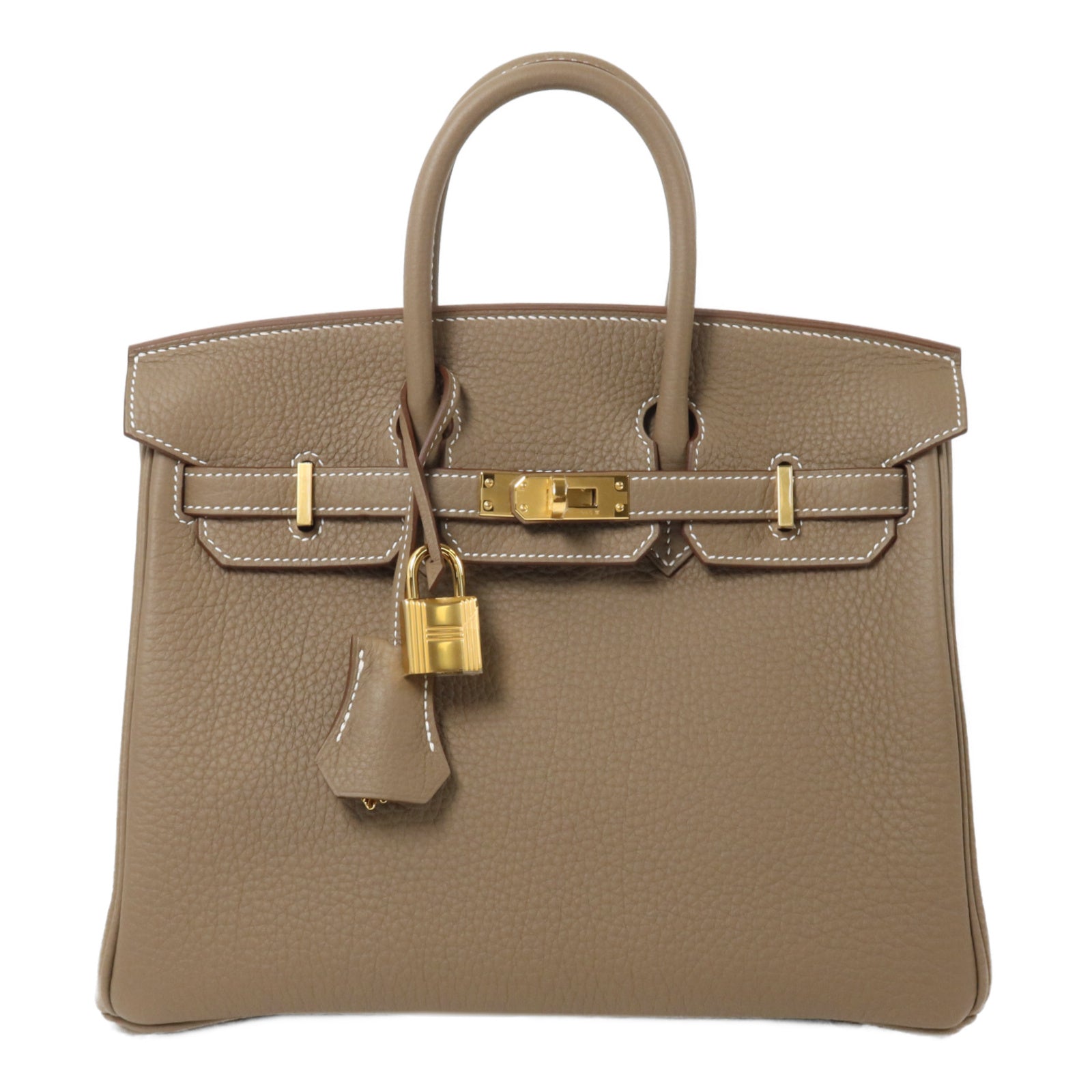 HERMES Togo皮革Birkin 25手挽袋Etoupe