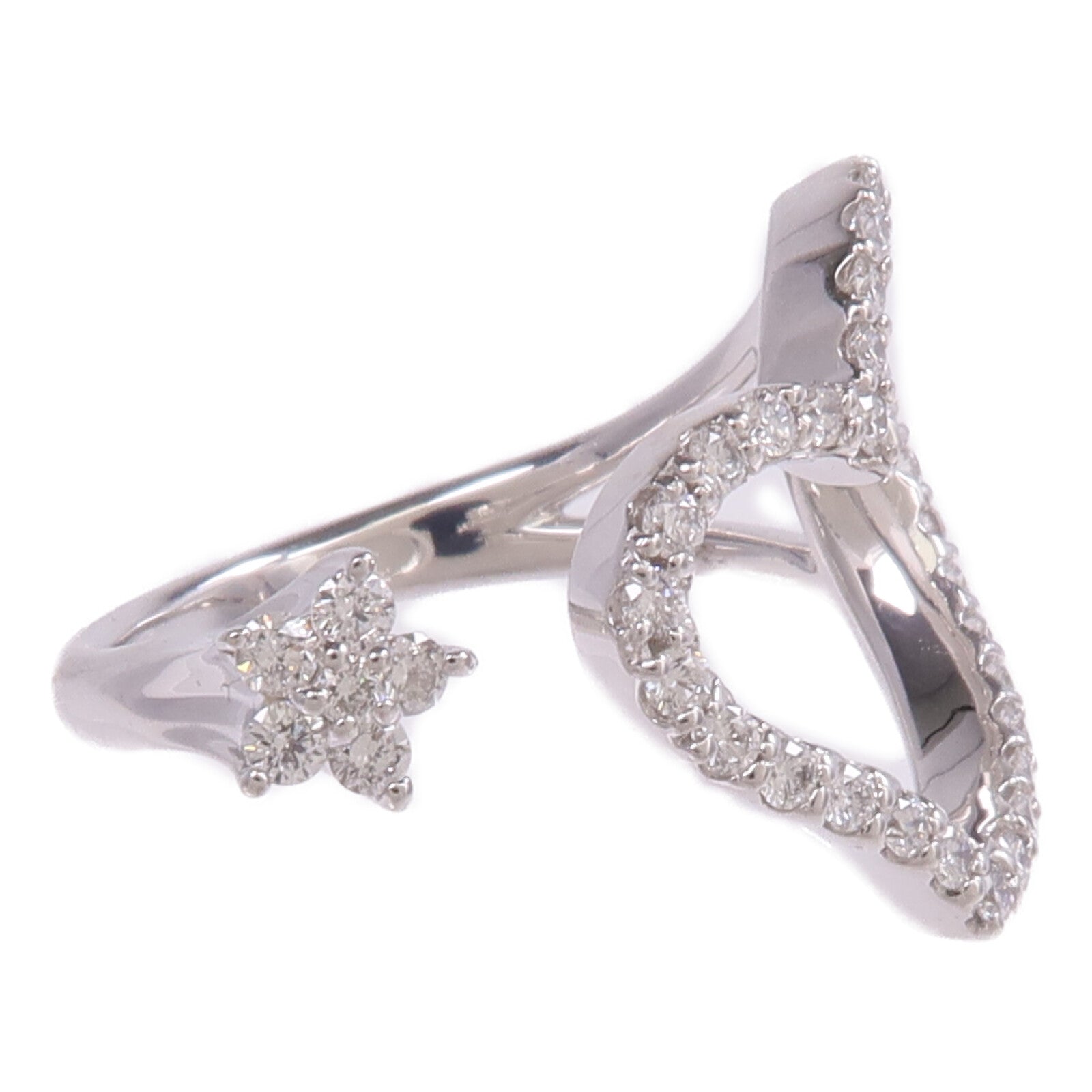 Ponte Vecchio 18K白金Heart x Star Diamond Ring鑽石戒指US#7.25