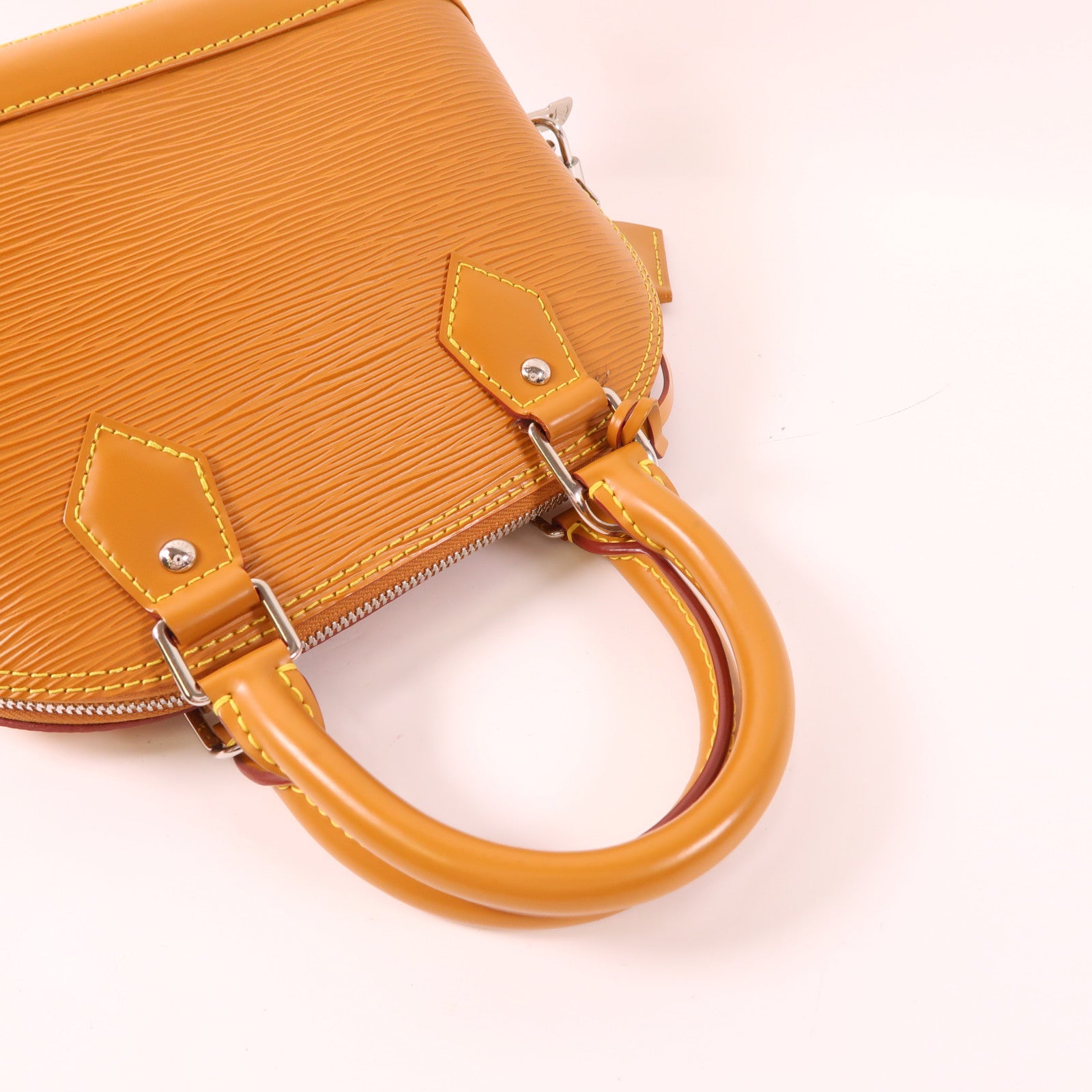 LOUIS VUITTON Epi Alma BB銀扣手挽肩背兩用袋