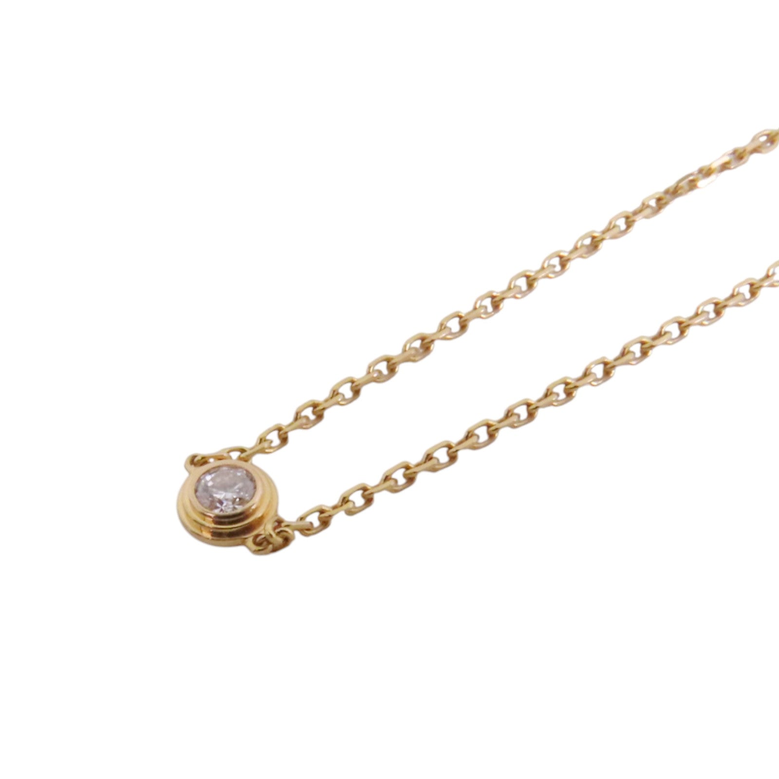 CARTIER 18K玫瑰金Diamond Bracelet鑽石金扣項鏈