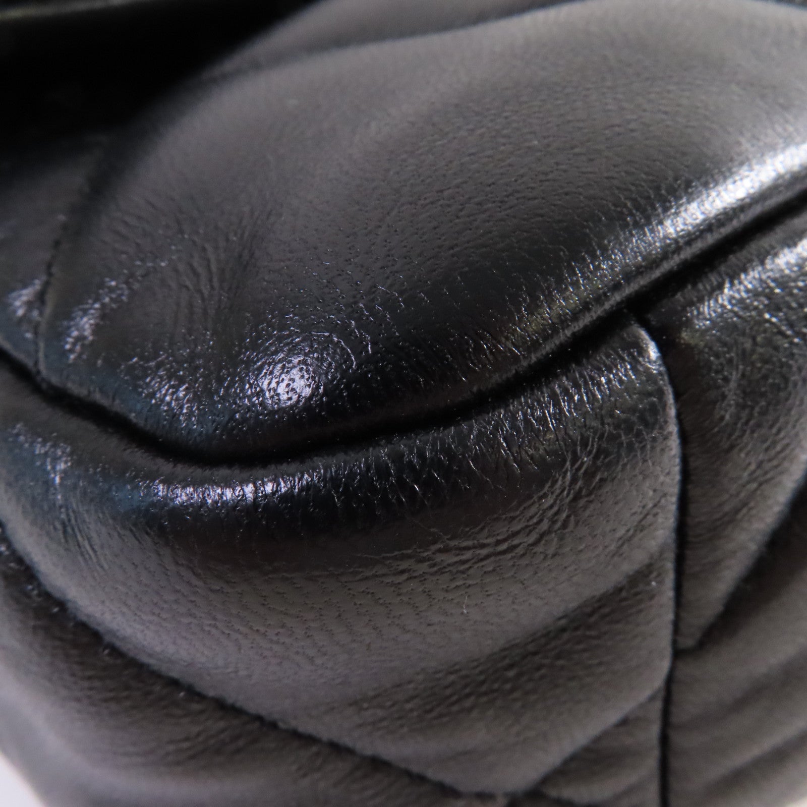 CHANEL 菱格羊皮皮革Chanel 19 2Way Shoulder Bag金扣鏈帶手挽肩背兩用袋黑色