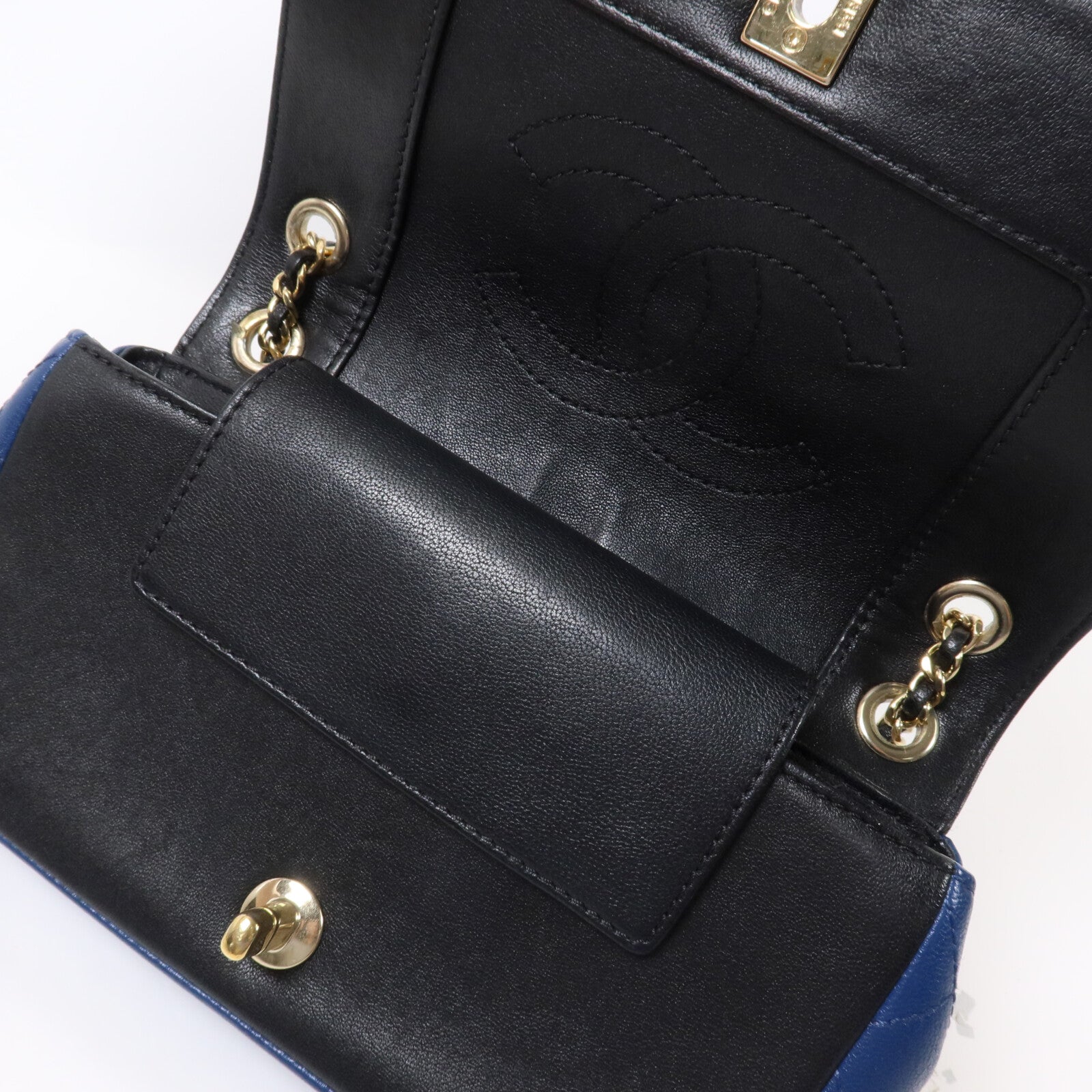 CHANEL 羊皮皮革Mademoiselle Vintage Flap Bag鏈帶肩背袋