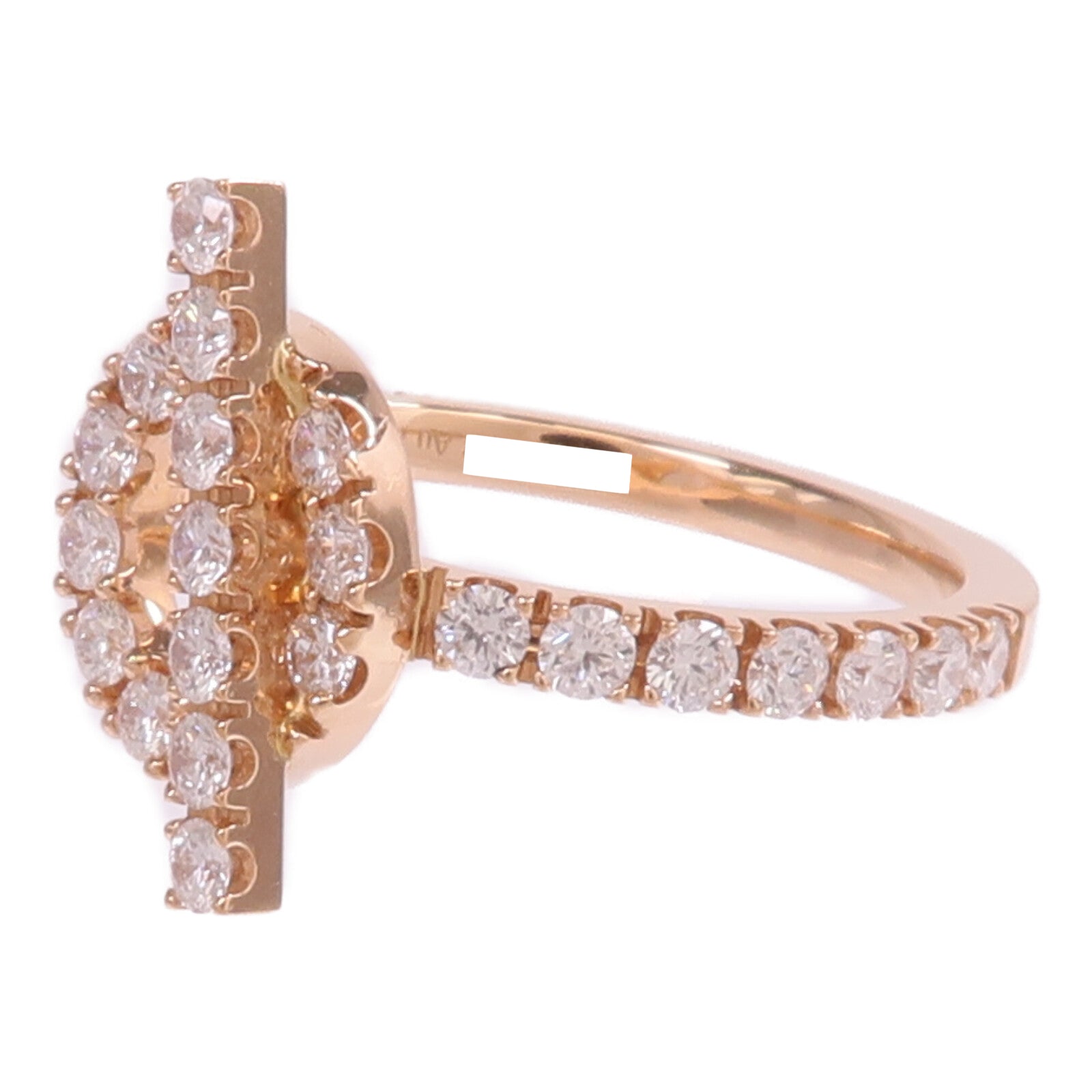 HERMES 18K玫瑰金Finesse Ring鑽石戒指Hermes#55/US#7.25